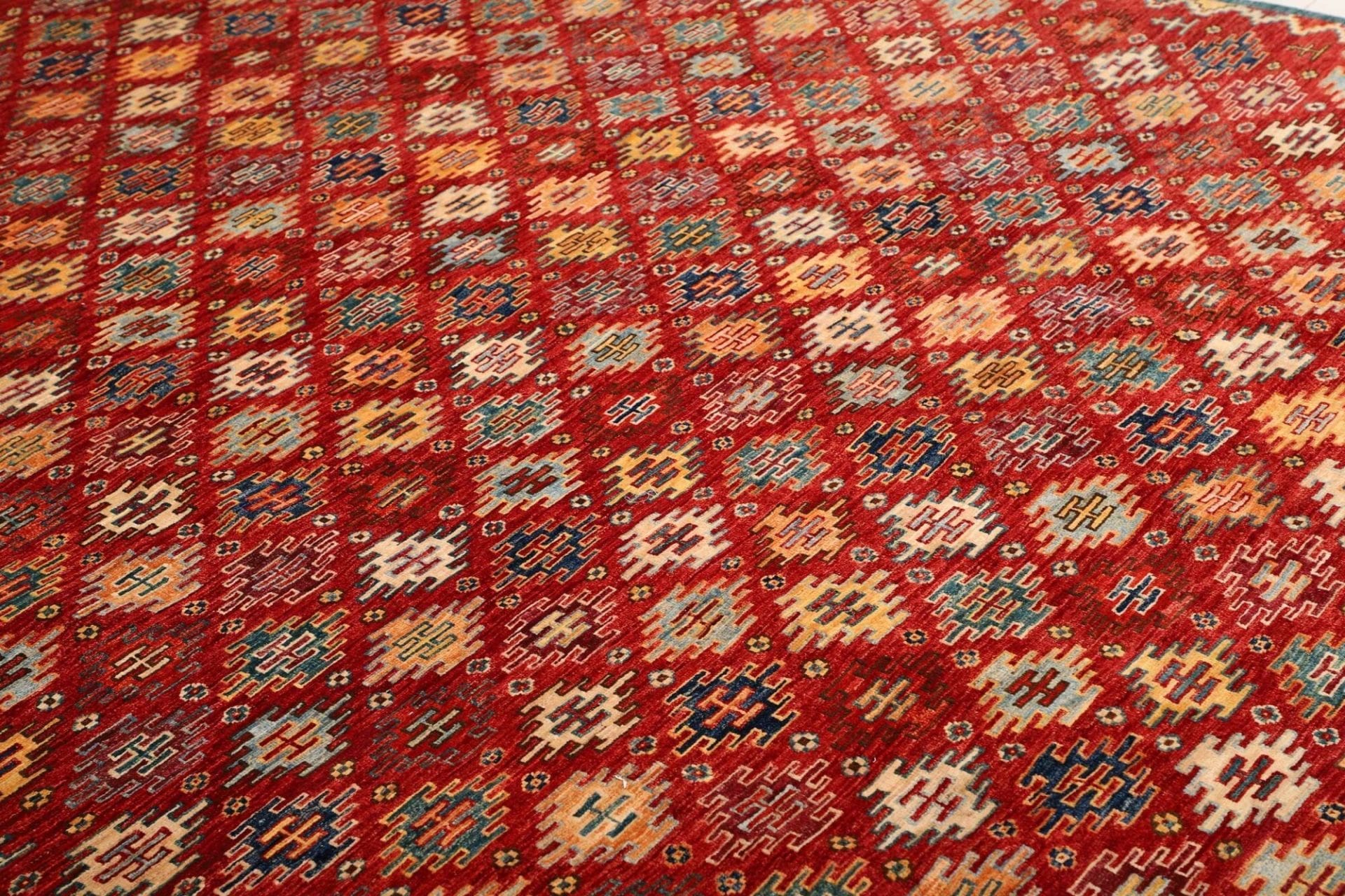 Handgeknüpfter Samarkand Orientteppich 202 × 292 cm
