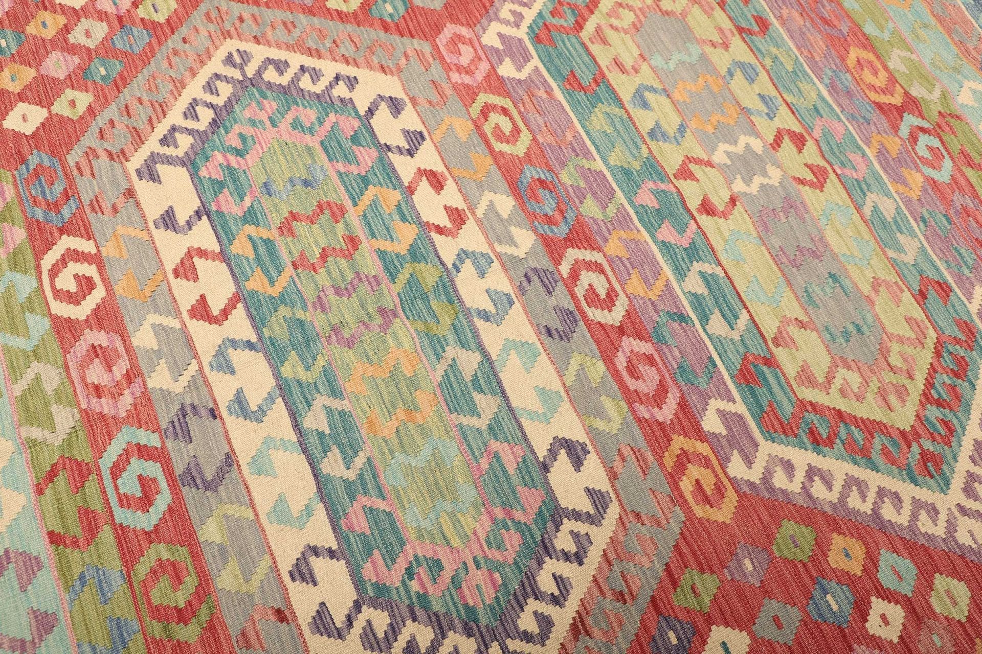 Kelim 211 × 301 cm aus Wolle, handgewebt