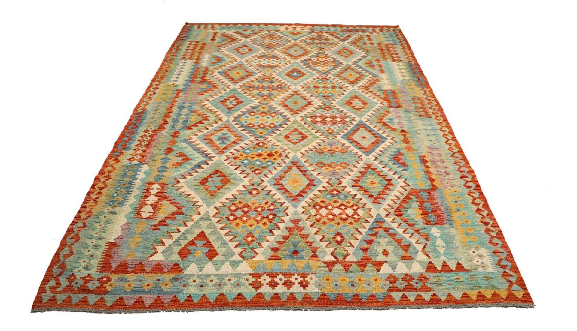 Handgewebter Kelim, 207 × 294 cm, Wolle