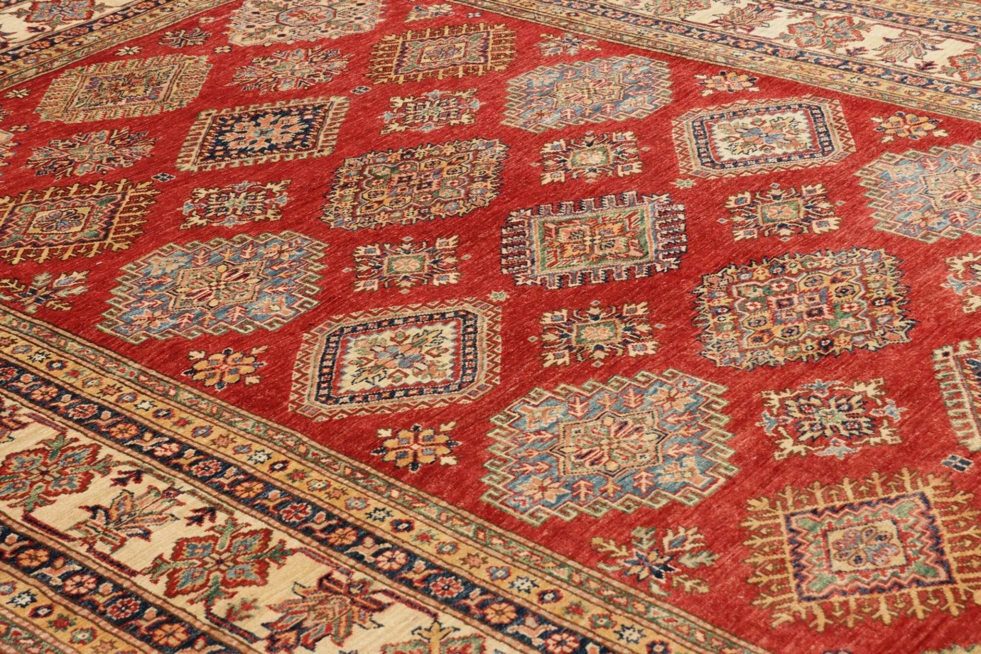 Kazak Orientteppich aus Pakistan, 203 × 296 cm