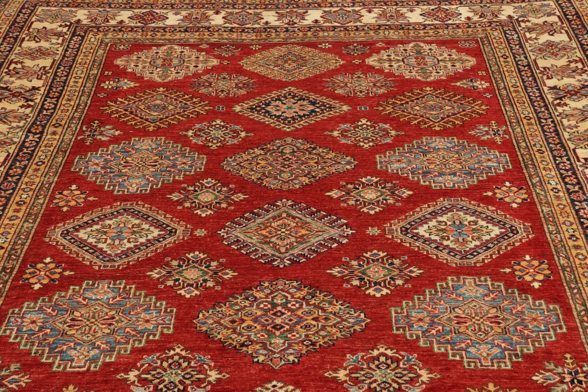 Kazak Orientteppich aus Pakistan, 203 × 296 cm