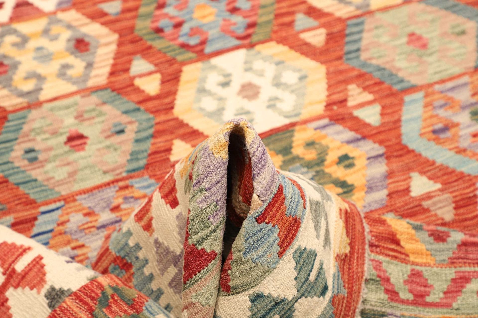 Kelim 212 × 301 cm aus Wolle, handgewebt