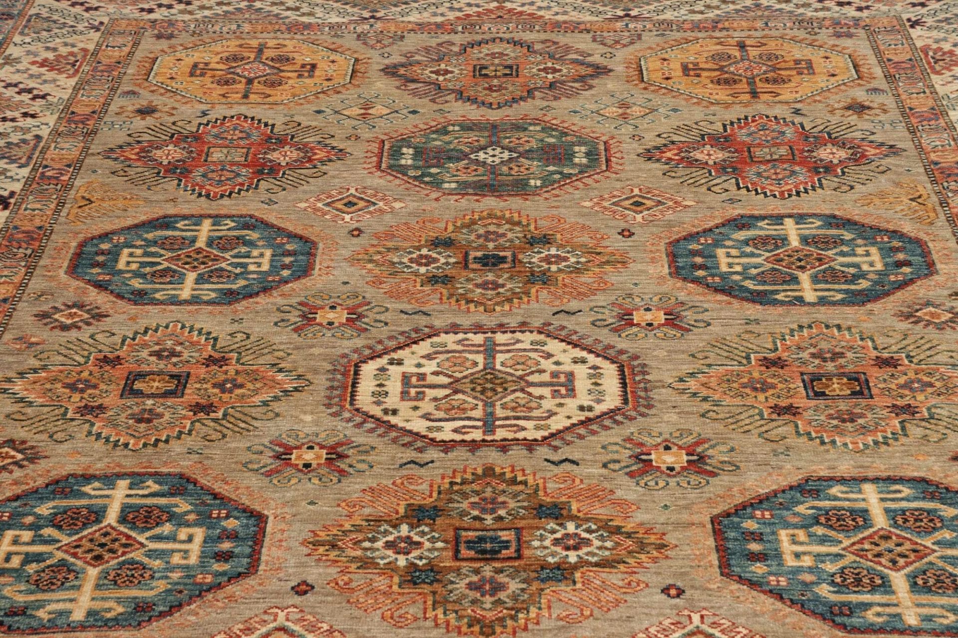 Handgeknüpfter Kazak Orientteppich, 209 × 304 cm, Wolle