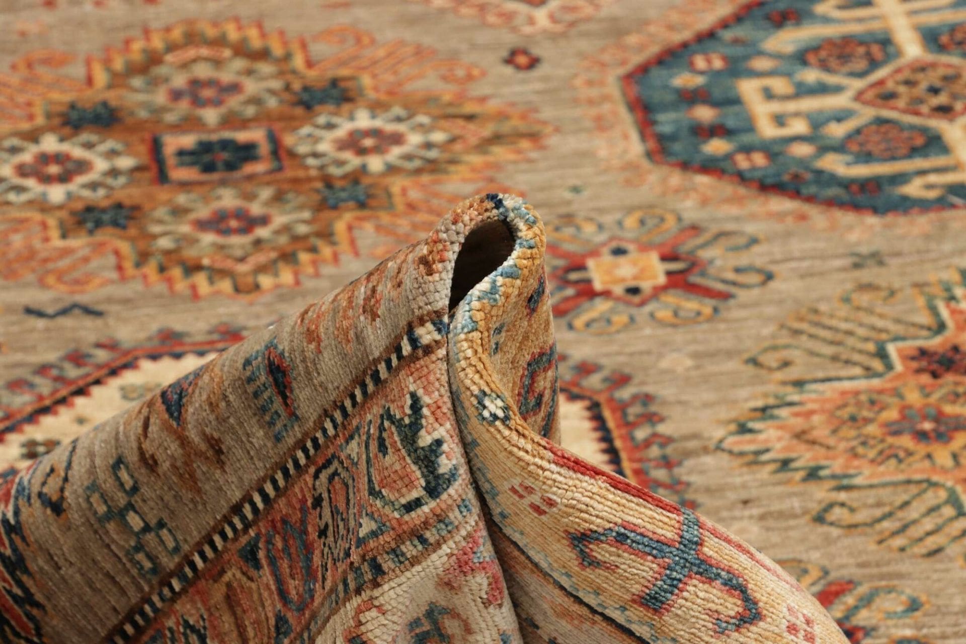 Handgeknüpfter Kazak Orientteppich, 209 × 304 cm, Wolle