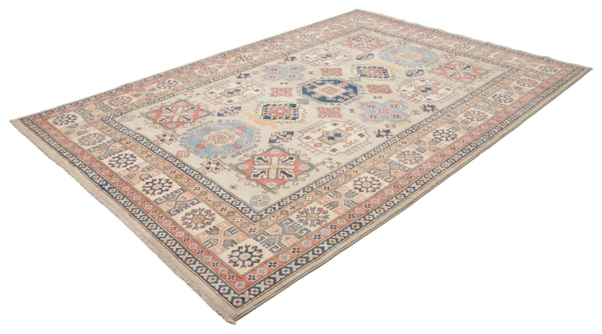Kazak Orientteppich aus Pakistan, 206 × 294 cm