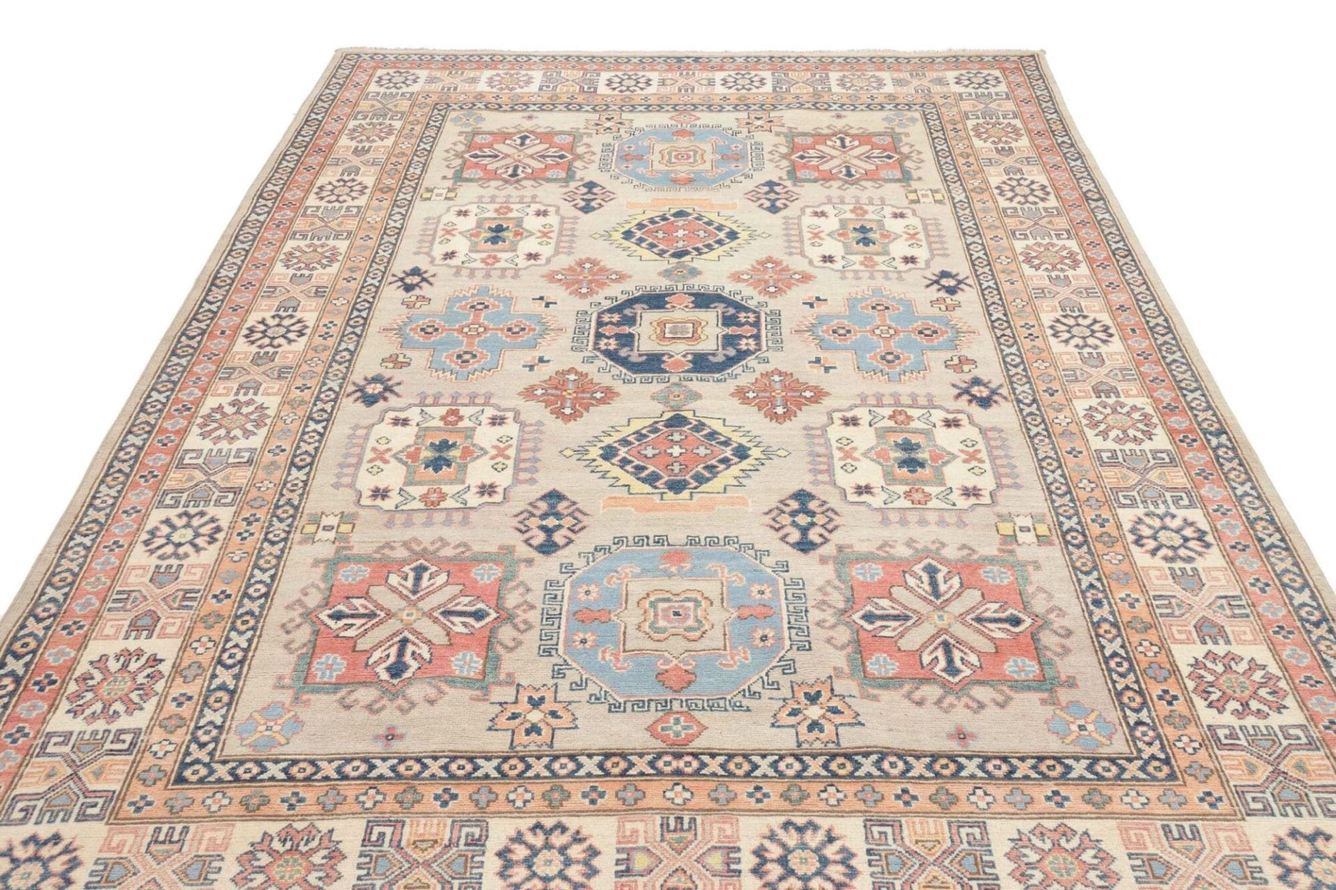 Kazak Orientteppich aus Pakistan, 206 × 294 cm