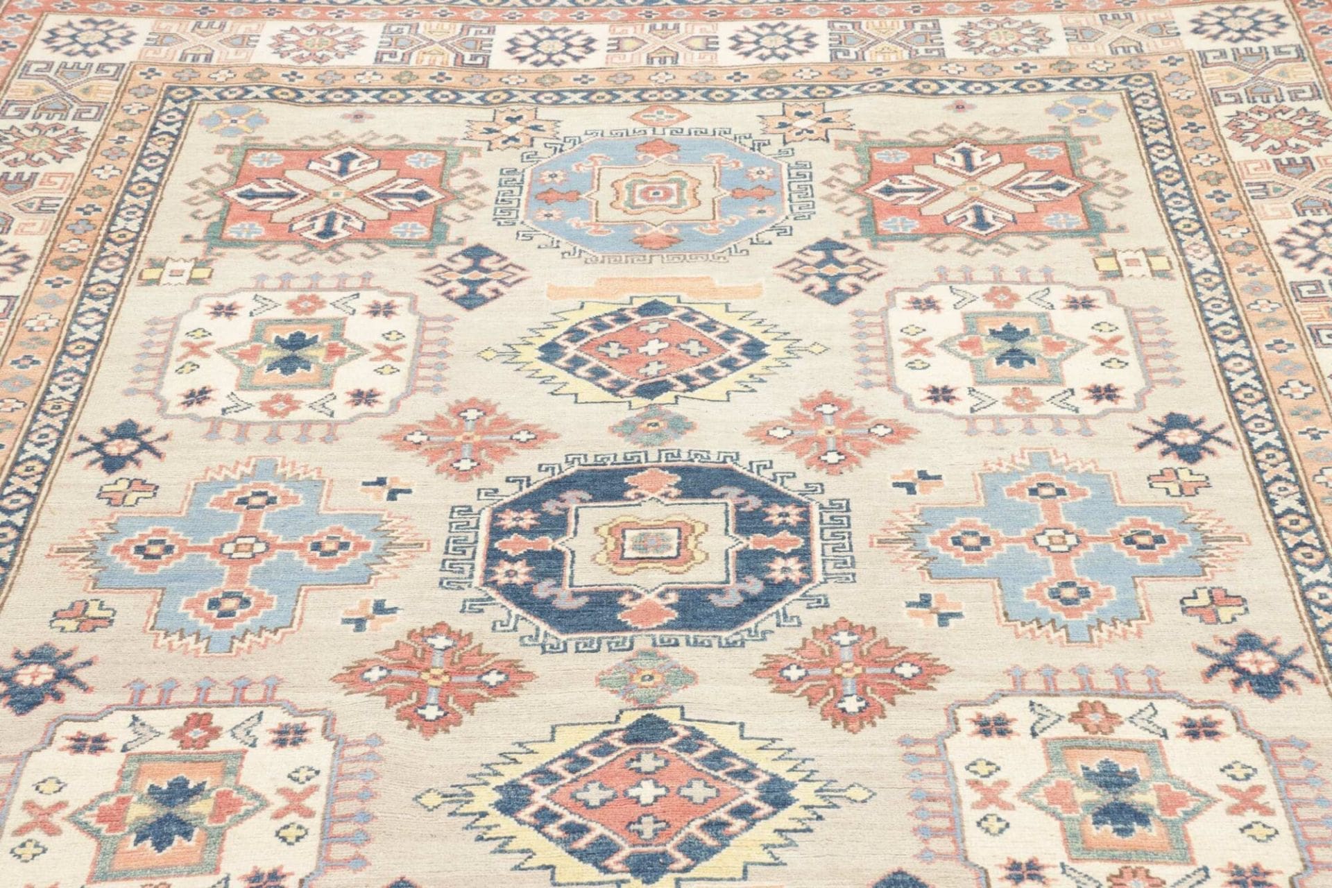 Kazak Orientteppich aus Pakistan, 206 × 294 cm