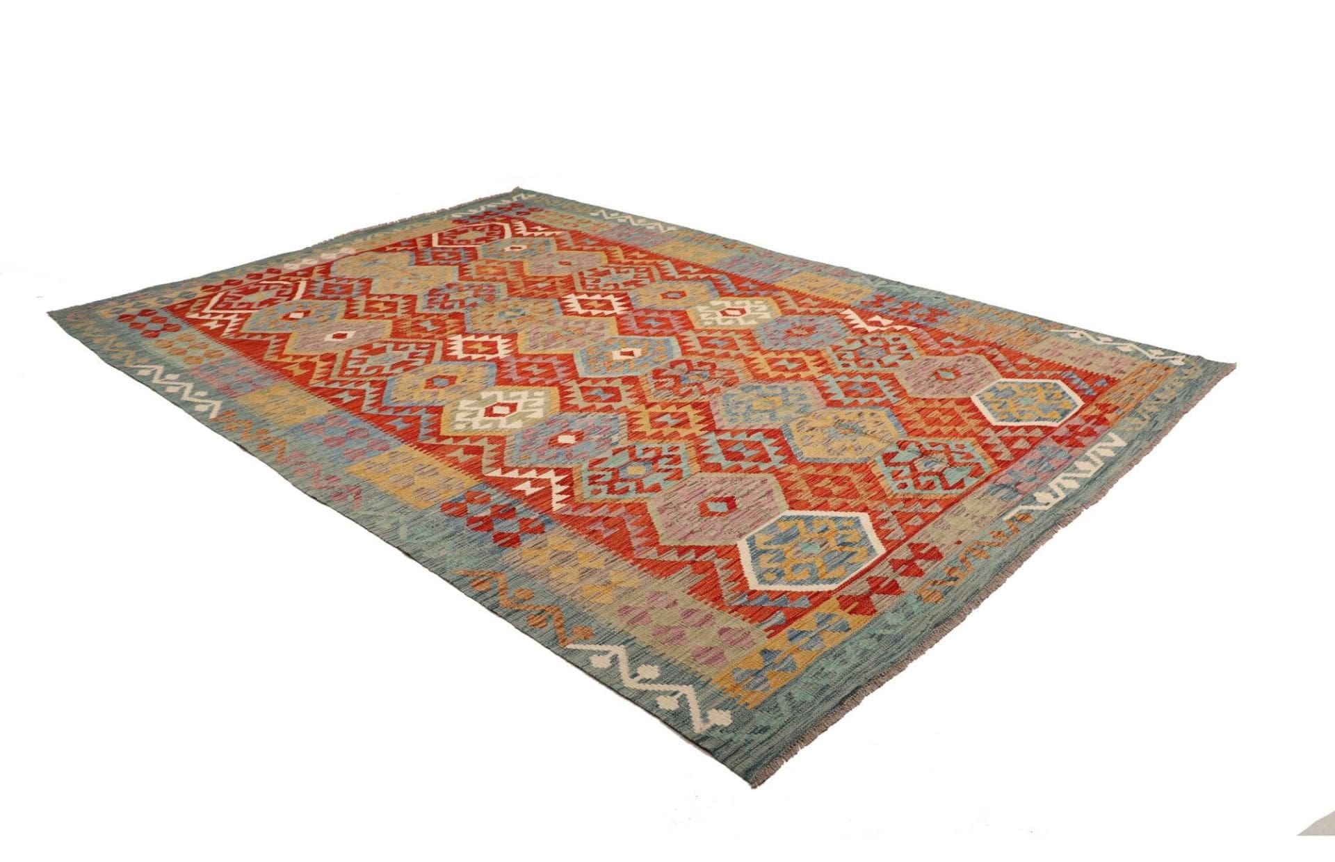 Handgewebter Kelim, 203 × 297 cm, Wolle