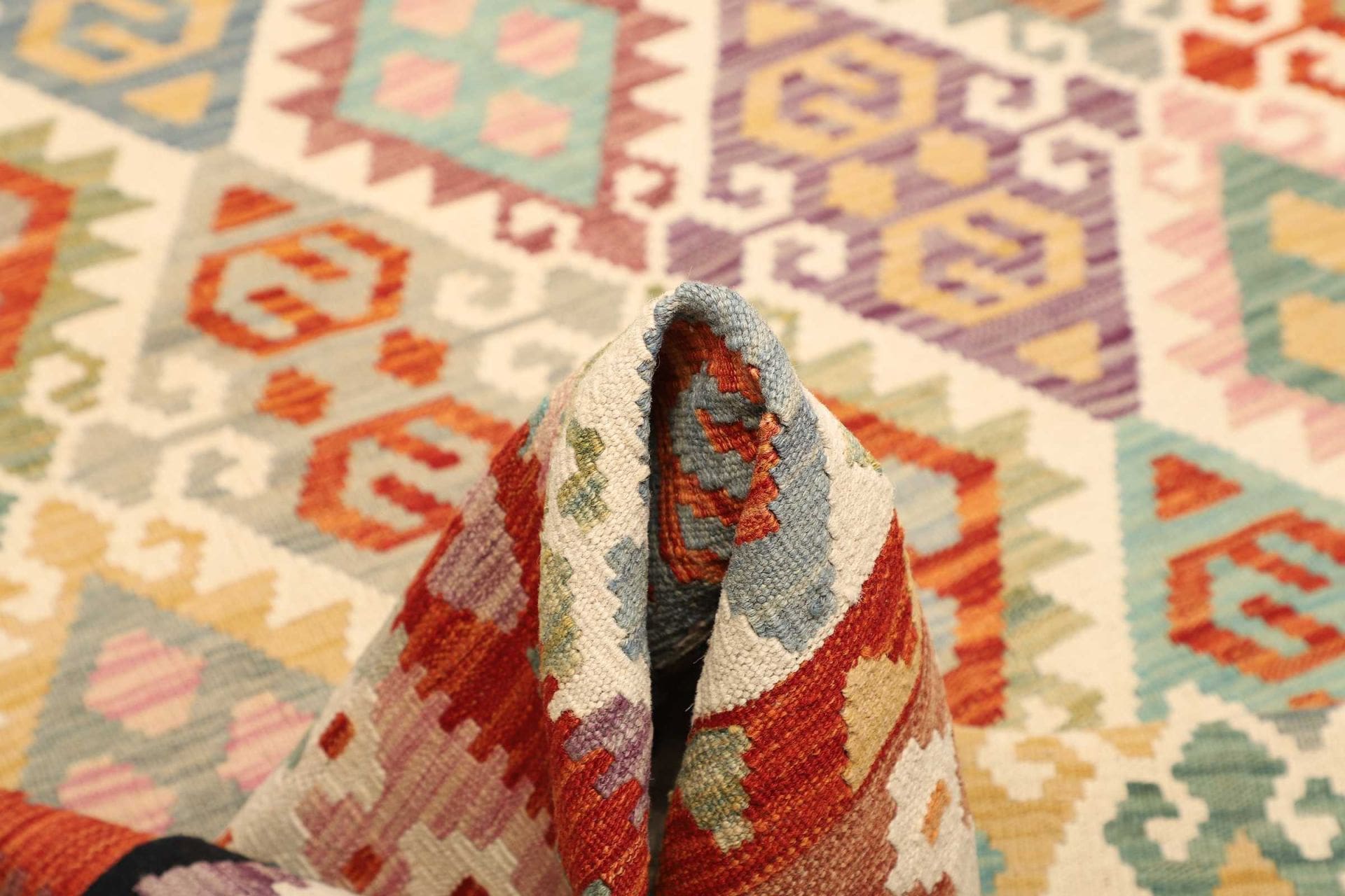 Kelim 211 × 291 cm aus Wolle, handgewebt