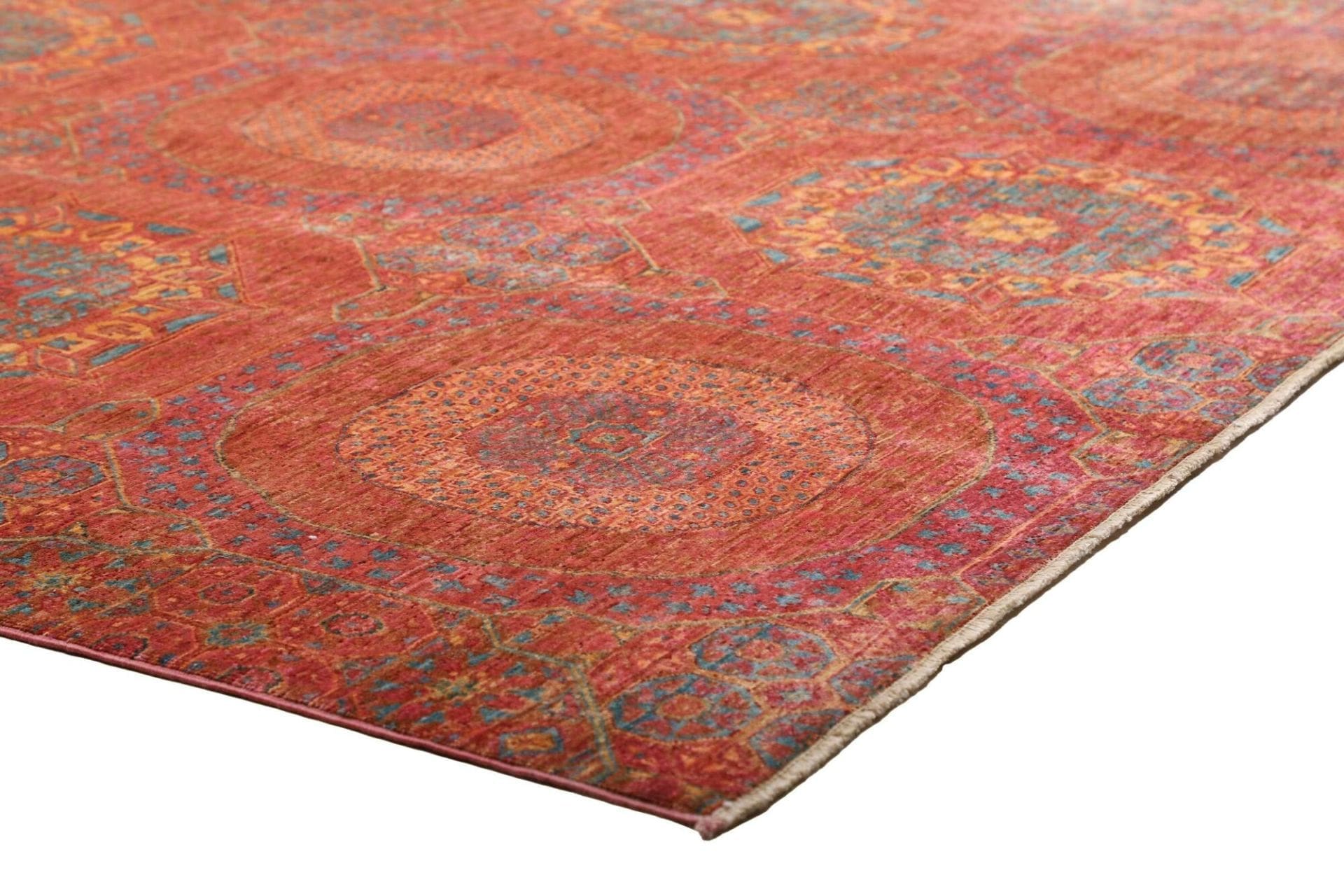 Handgeknüpfter Mamluk Orientteppich, 206 × 292 cm, Wolle