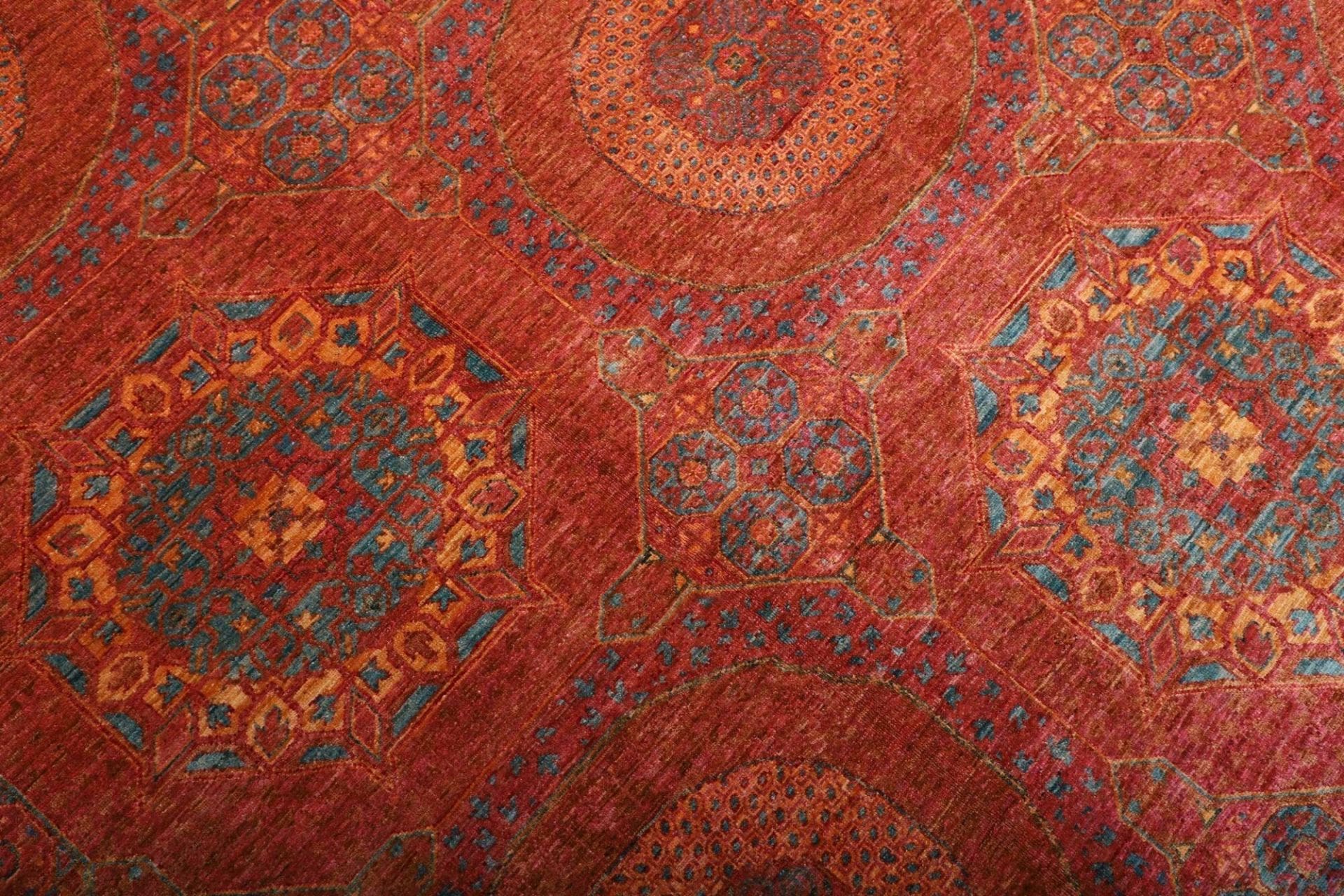 Handgeknüpfter Mamluk Orientteppich, 206 × 292 cm, Wolle