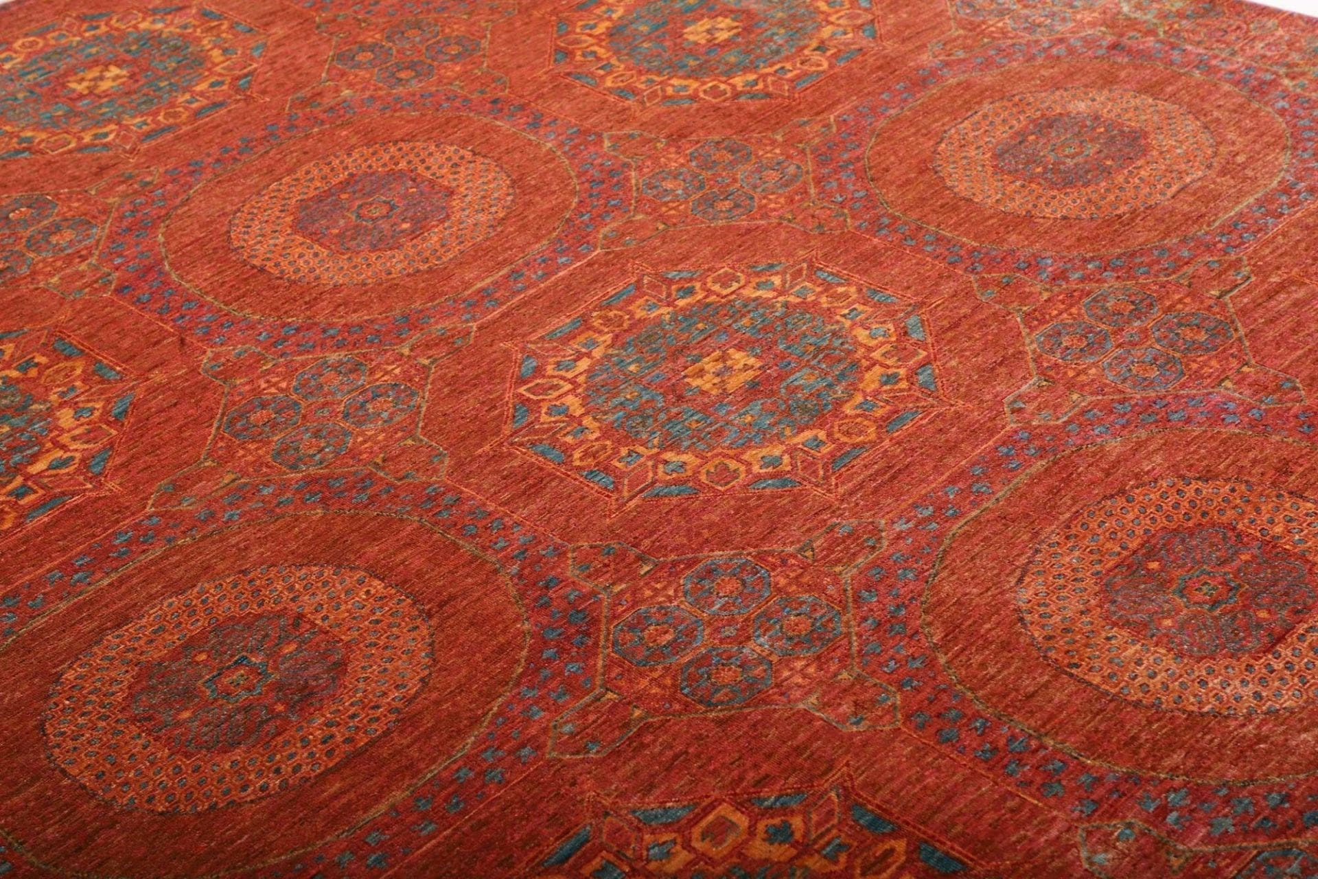 Handgeknüpfter Mamluk Orientteppich, 206 × 292 cm, Wolle