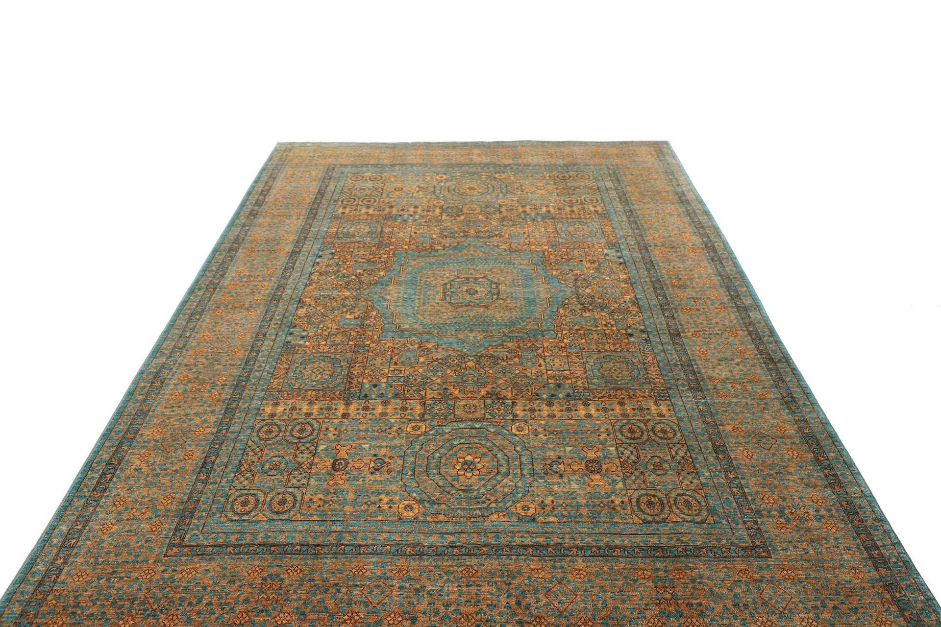 Handgeknüpfter Mamluk Orientteppich 208 × 297 cm