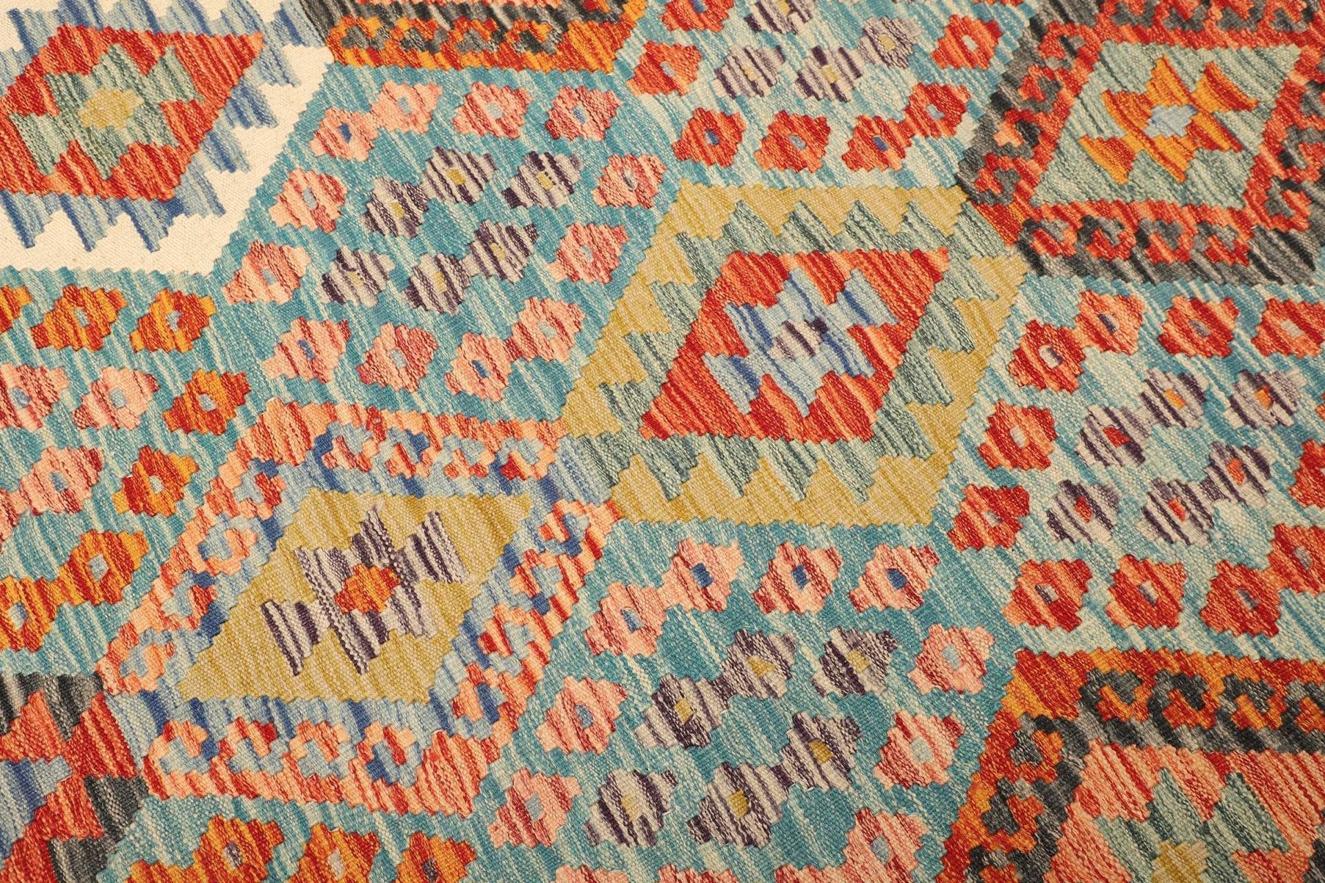 Kelim 207 × 306 cm aus Wolle, handgewebt