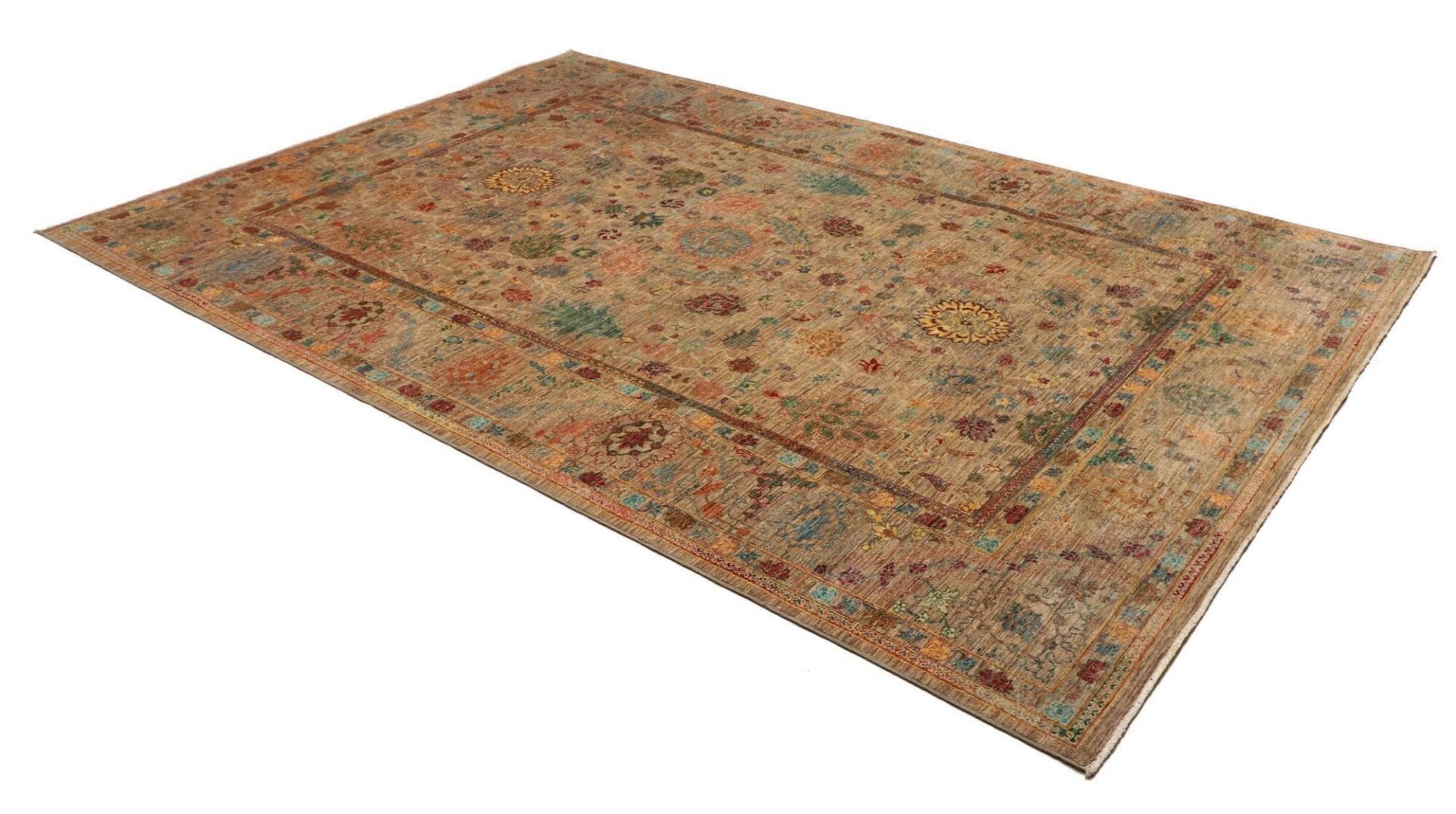 Handgeknüpfter Samarkand Orientteppich, 203 × 298 cm, Wolle