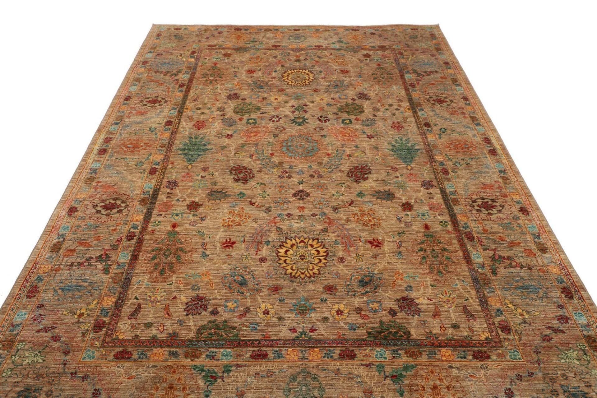 Handgeknüpfter Samarkand Orientteppich, 203 × 298 cm, Wolle