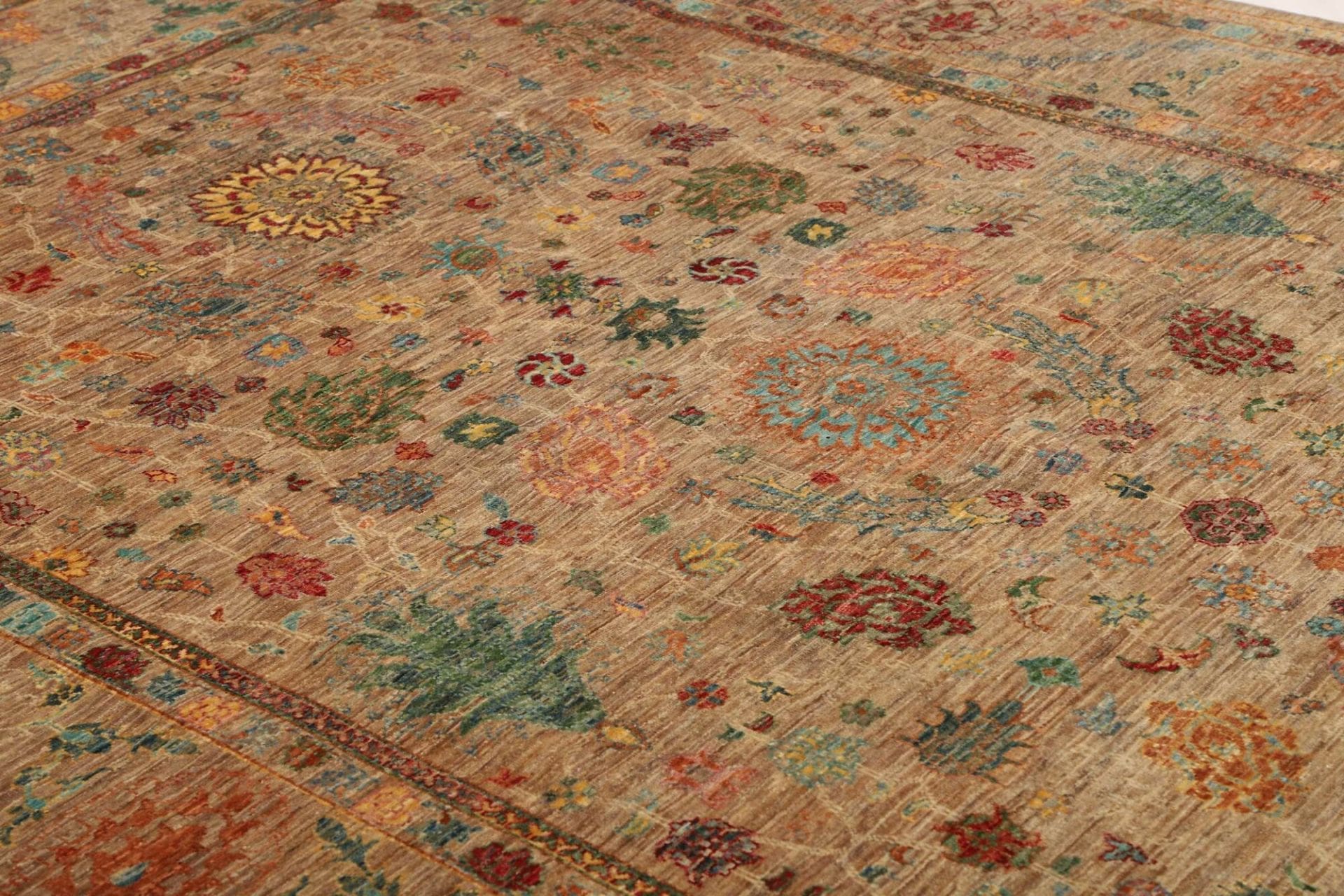 Handgeknüpfter Samarkand Orientteppich, 203 × 298 cm, Wolle