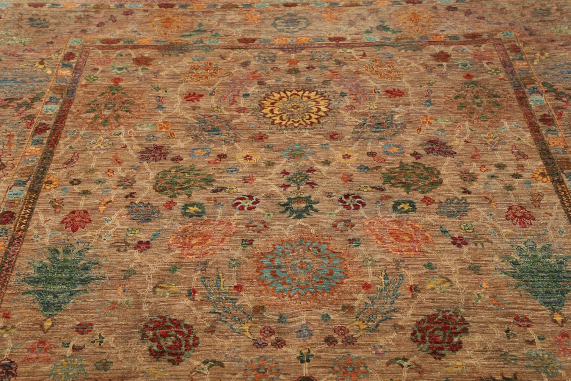 Handgeknüpfter Samarkand Orientteppich, 203 × 298 cm, Wolle