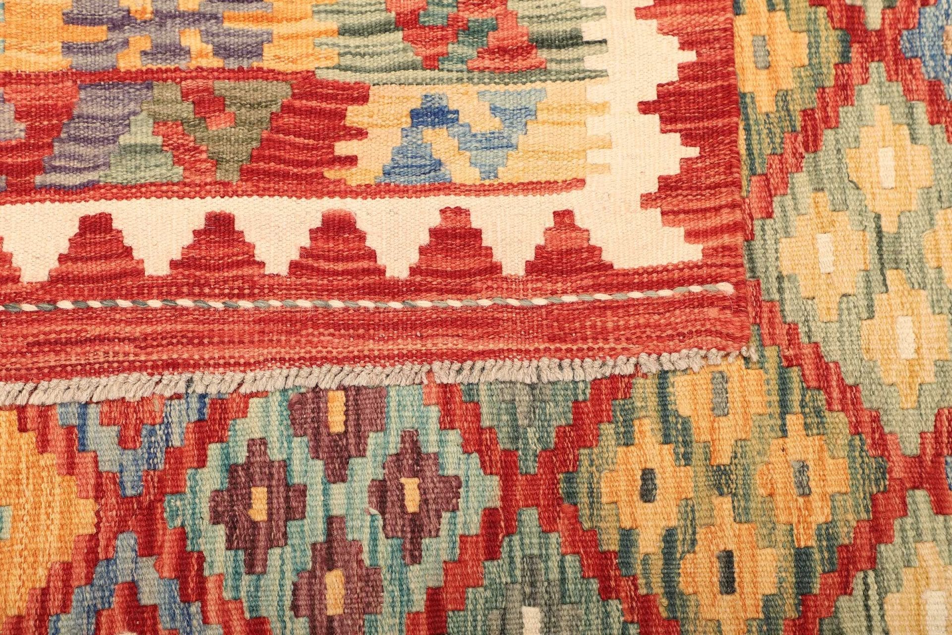 kelim-teppich-208-x-288-cm-handgewebt-rustikal-warm-4 Handgewebter Kelim 208 × 288 cm