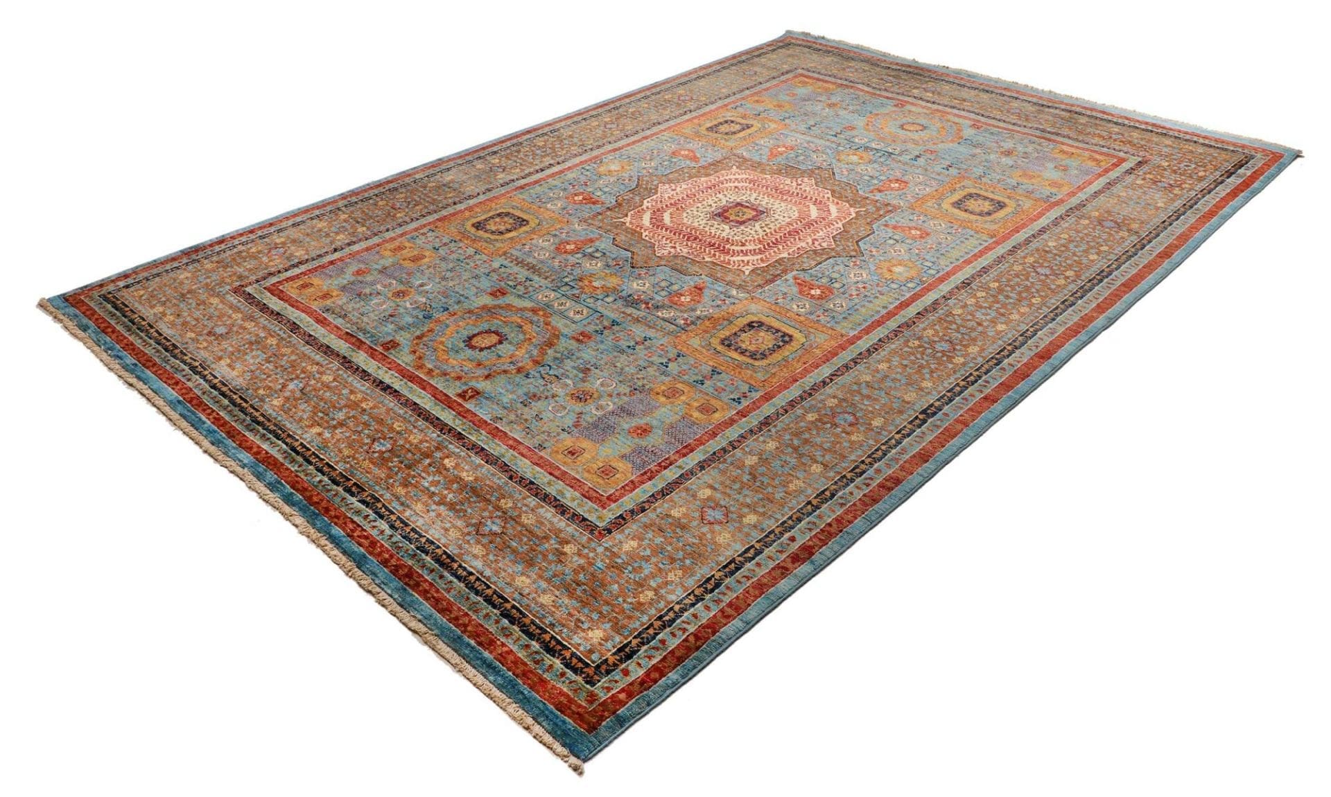 Mamluk Orientteppich aus Pakistan, 214 × 304 cm