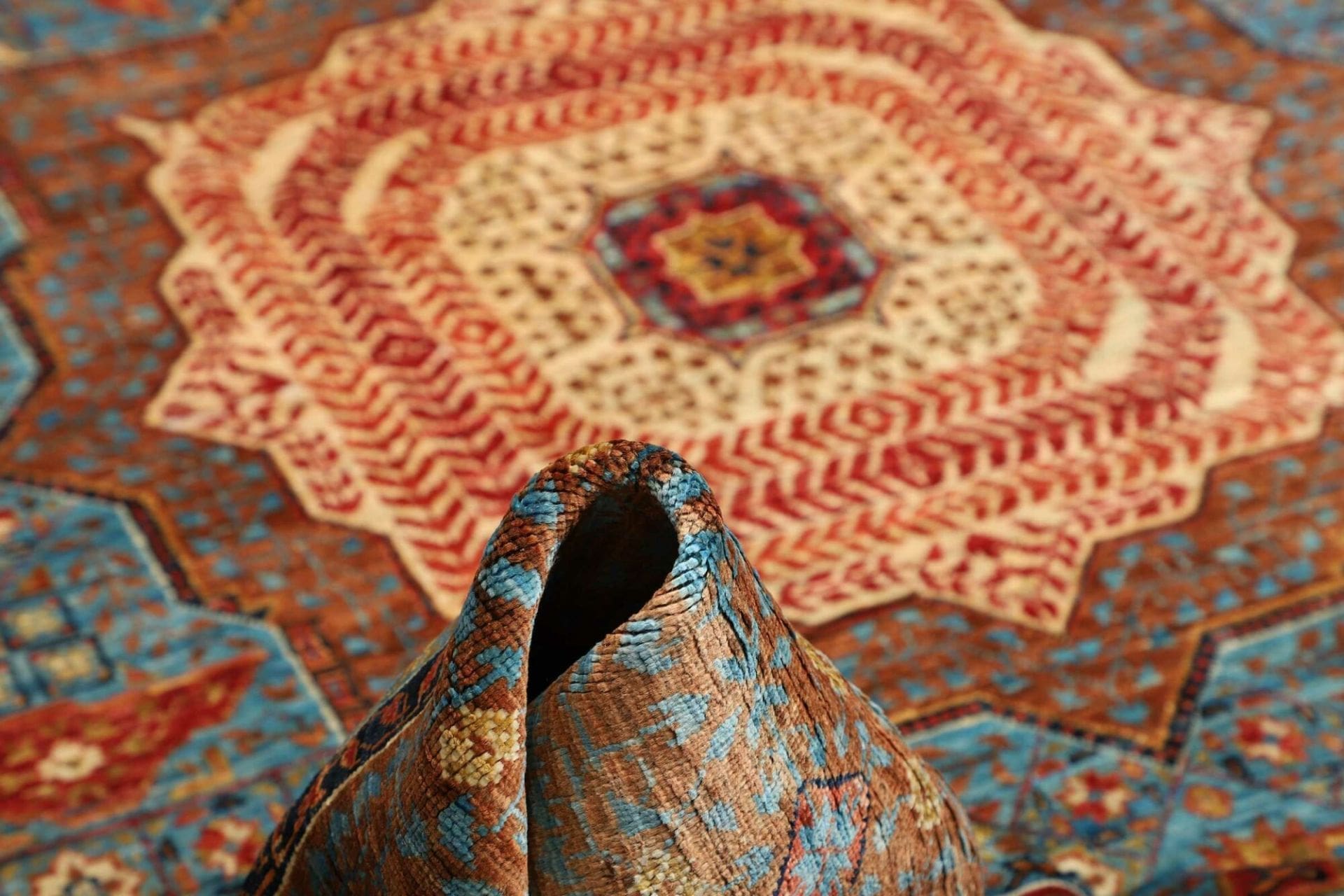 Mamluk Orientteppich aus Pakistan, 214 × 304 cm