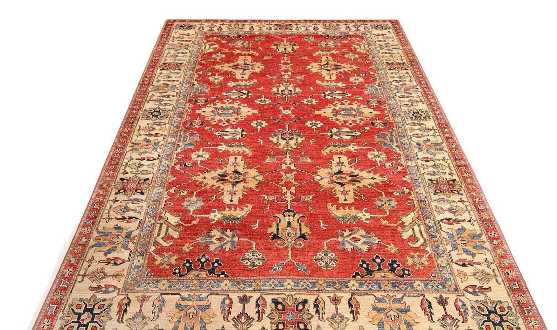Kazak Orientteppich 205 × 307 cm aus Wolle, handgeknüpft