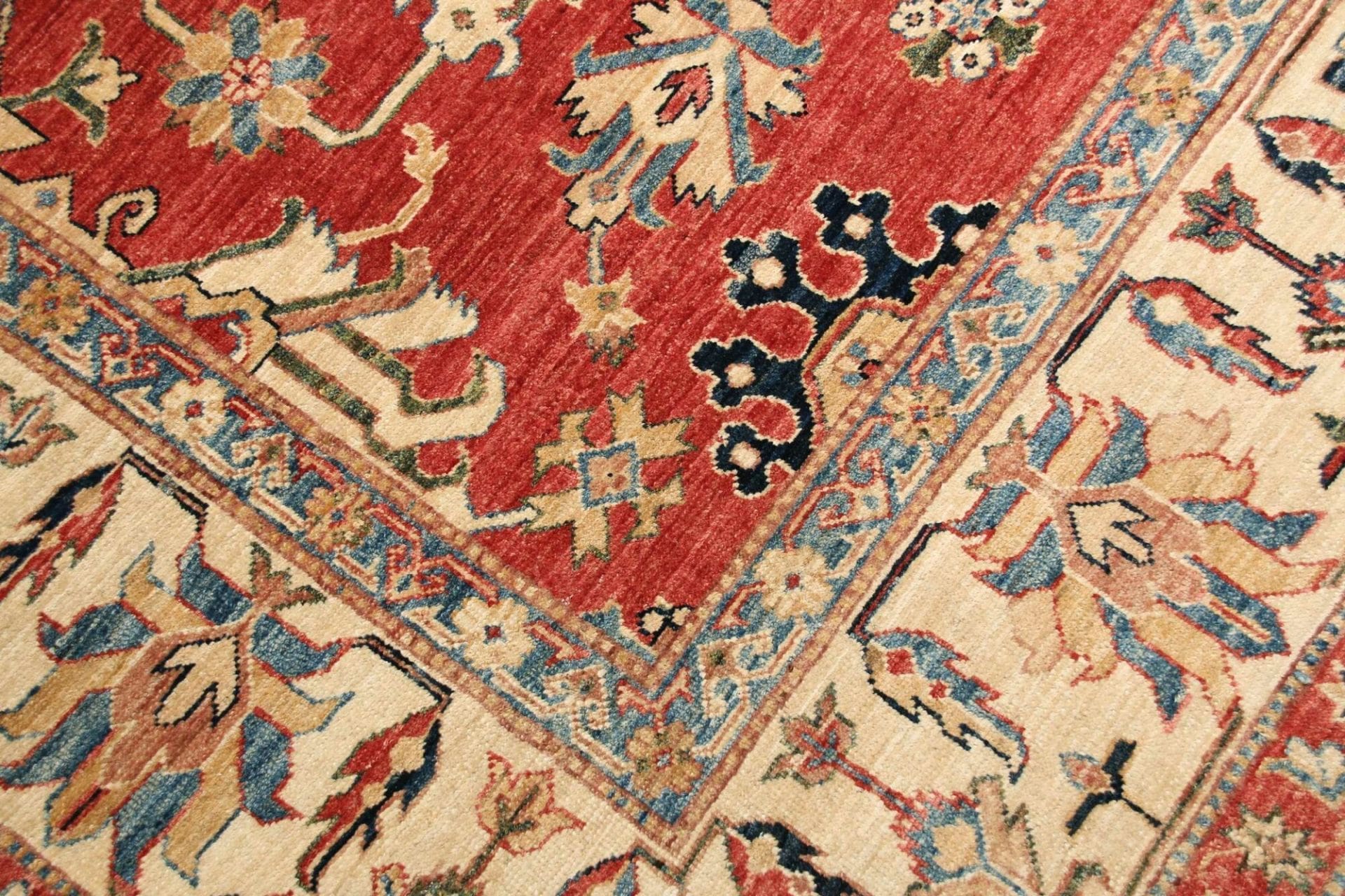 Kazak Orientteppich 205 × 307 cm aus Wolle, handgeknüpft