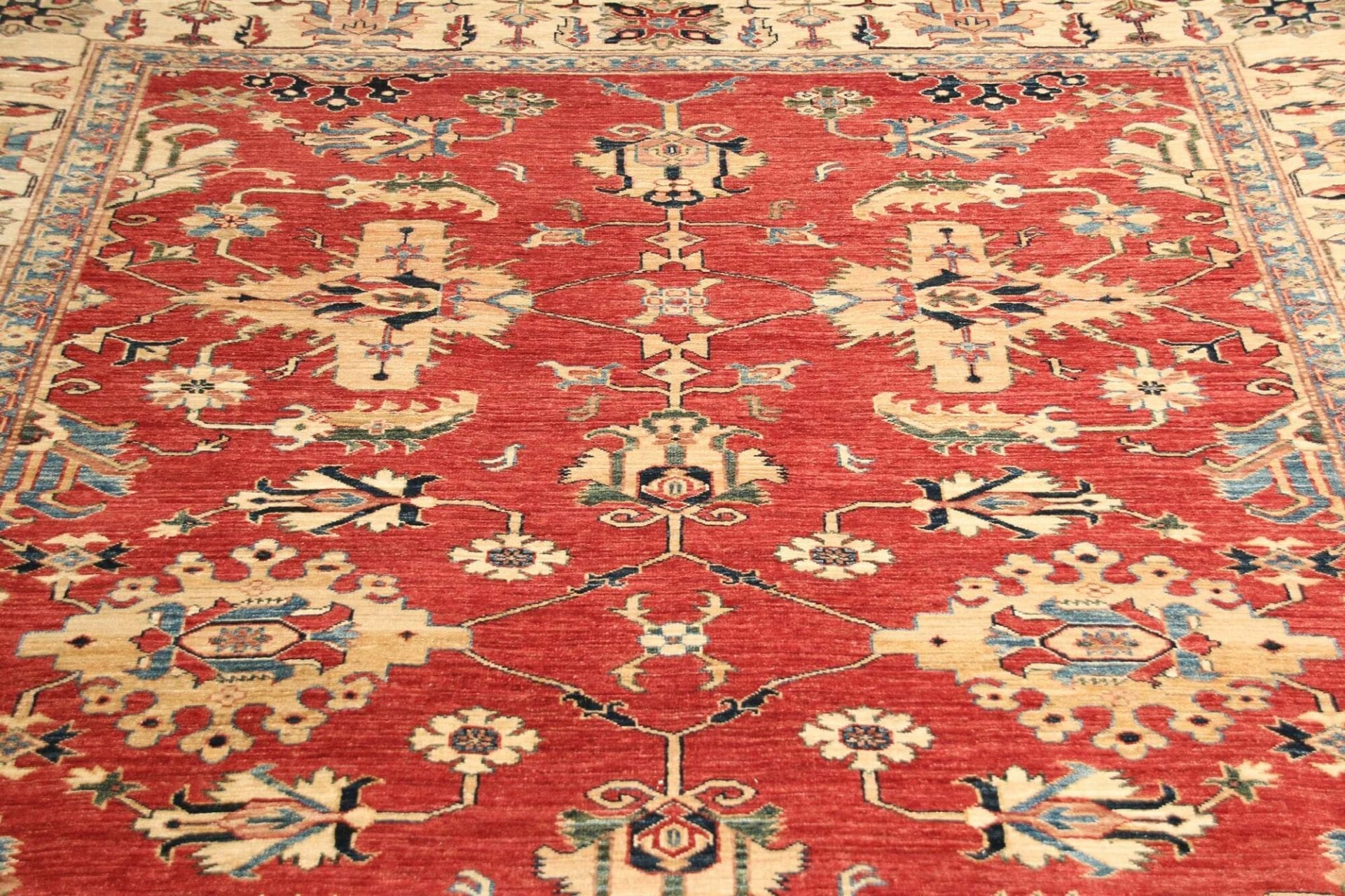 Kazak Orientteppich 205 × 307 cm aus Wolle, handgeknüpft