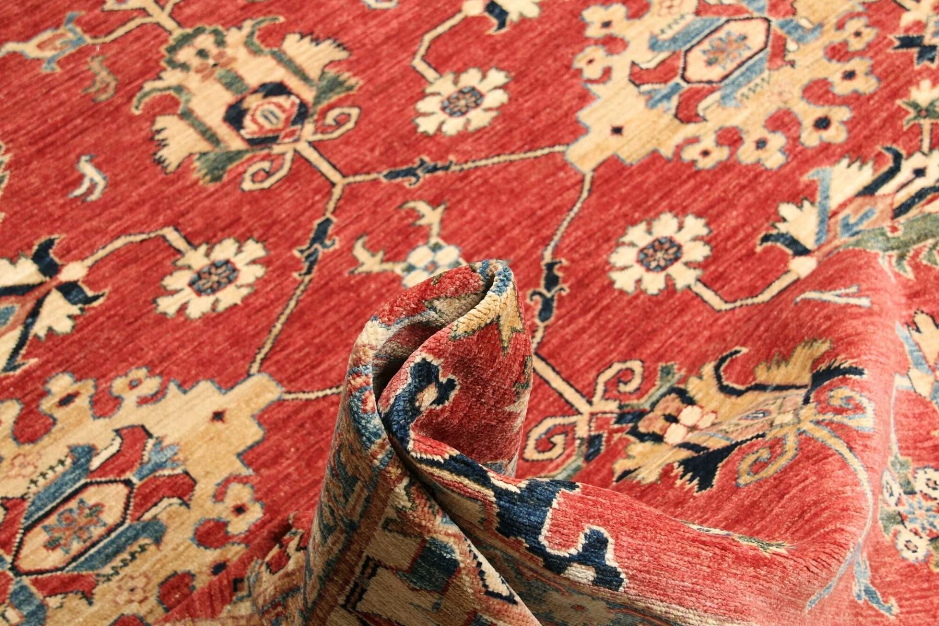 Kazak Orientteppich 205 × 307 cm aus Wolle, handgeknüpft