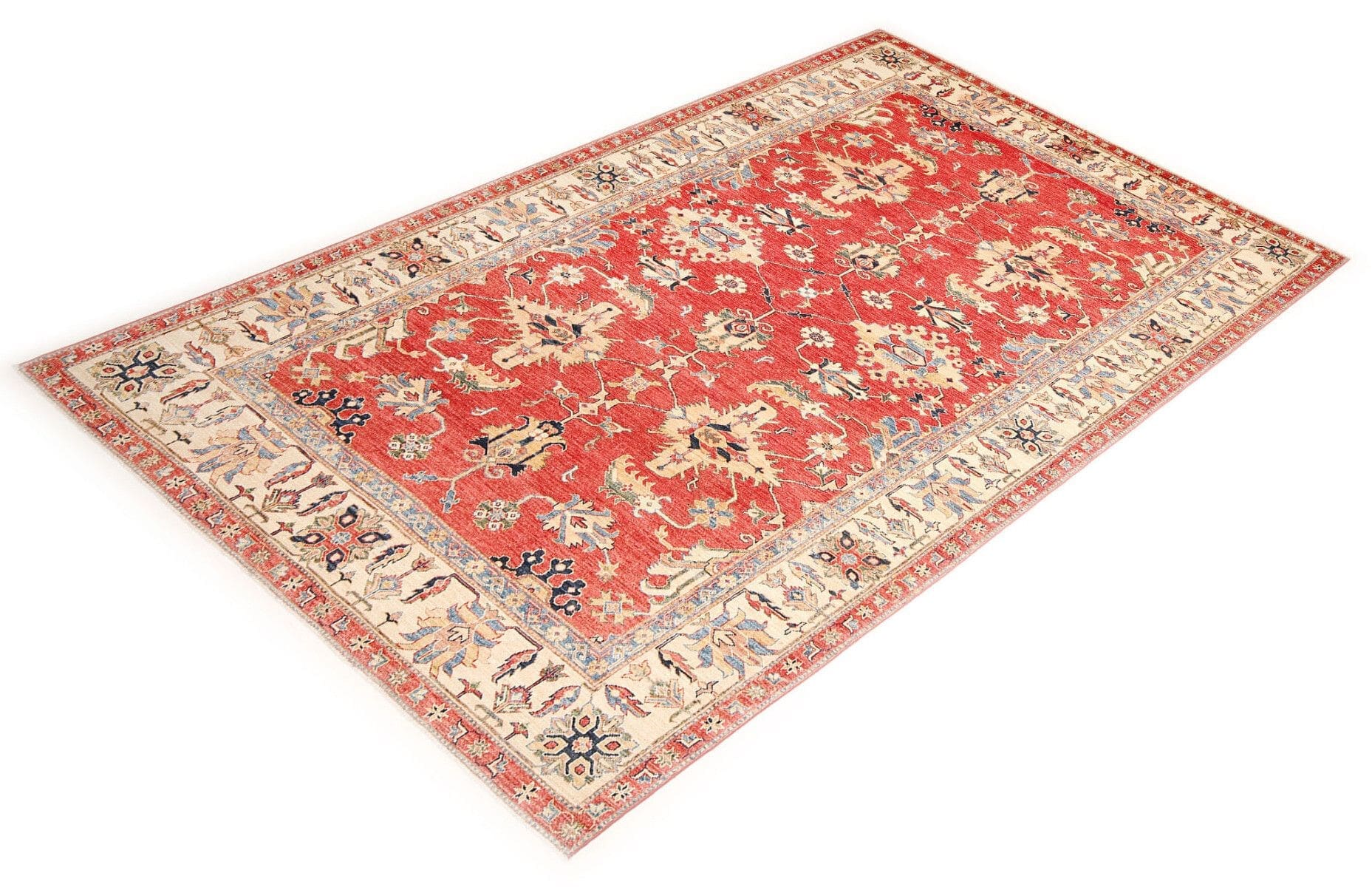 Kazak Orientteppich 205 × 307 cm aus Wolle, handgeknüpft