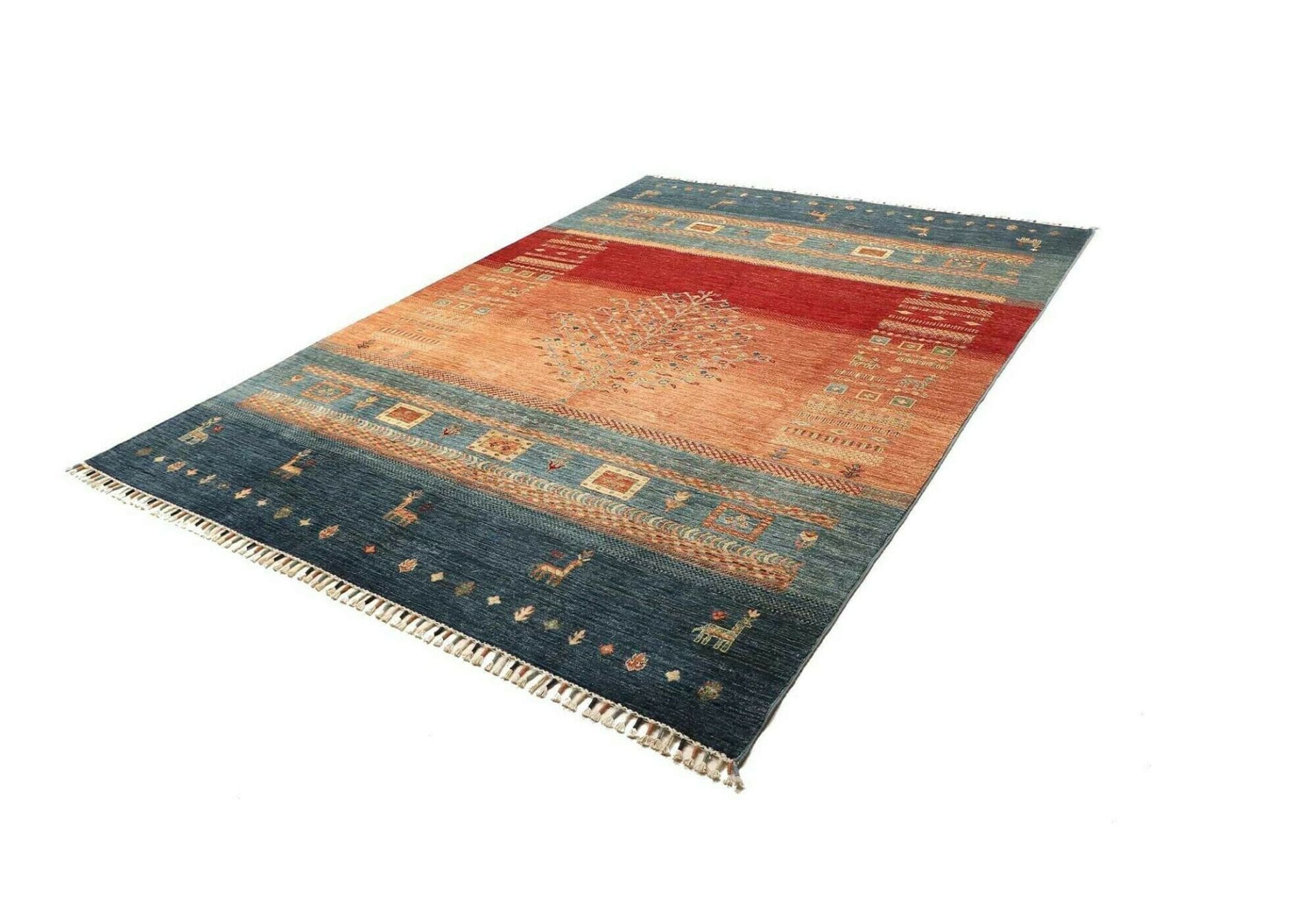 Gabbeh Orientteppich aus Pakistan, 213 × 284 cm
