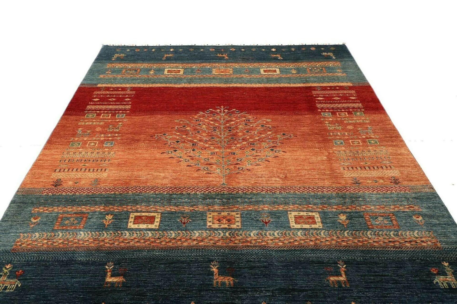 Gabbeh Orientteppich aus Pakistan, 213 × 284 cm