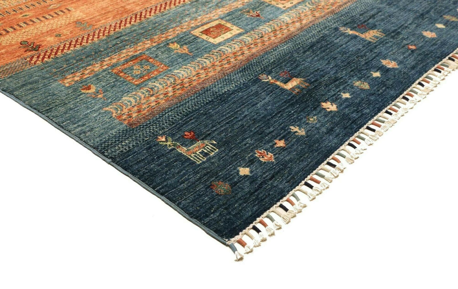 Gabbeh Orientteppich aus Pakistan, 213 × 284 cm