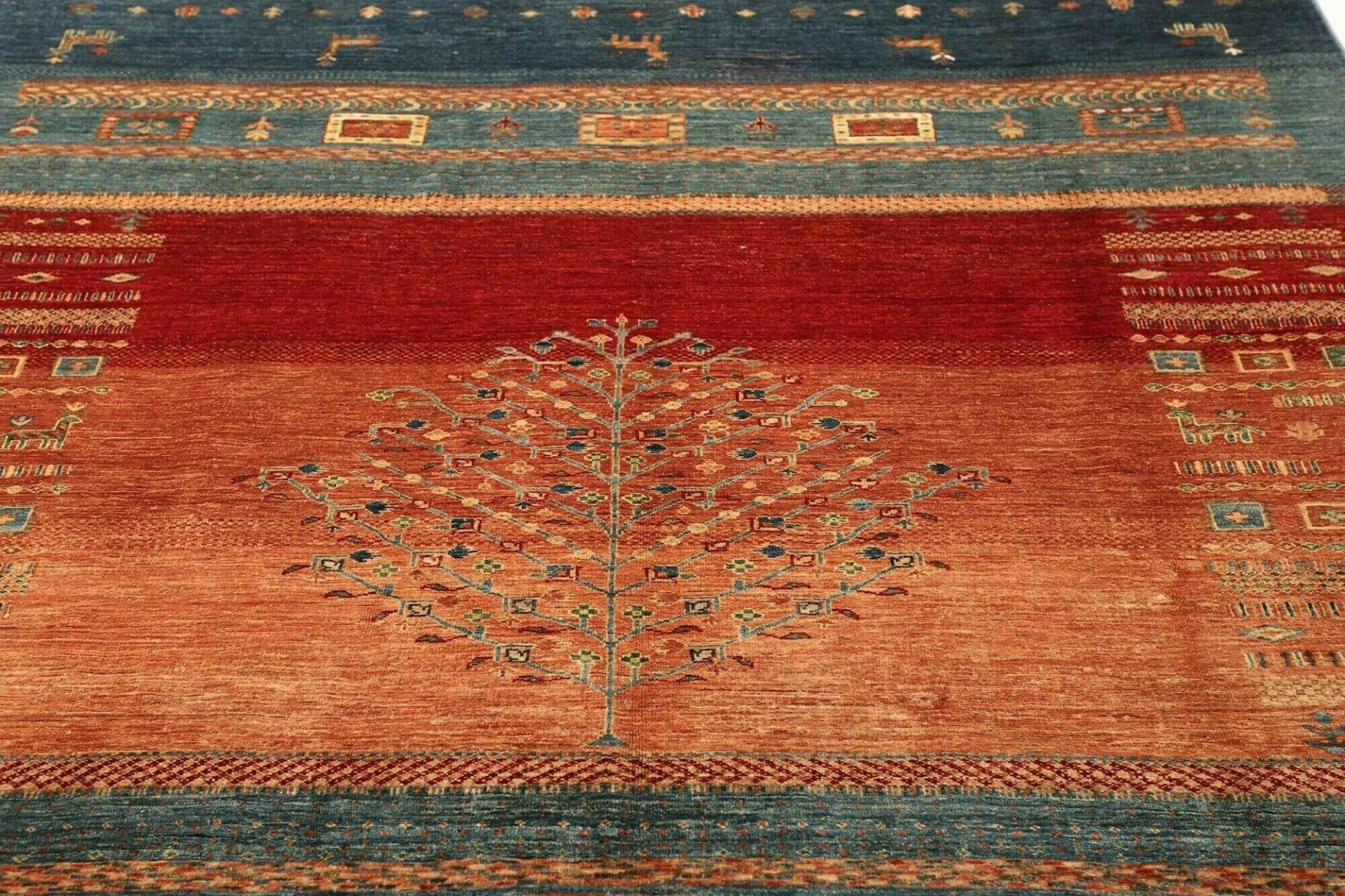 Gabbeh Orientteppich aus Pakistan, 213 × 284 cm