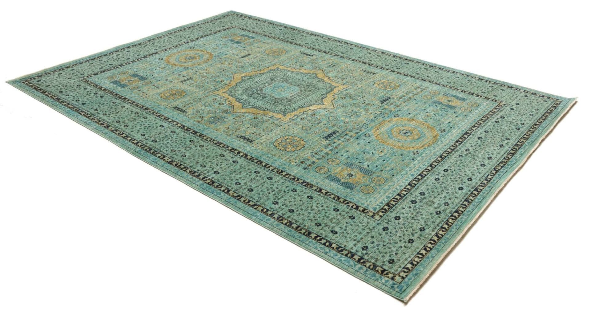 Mamluk Orientteppich 210 × 294 cm aus Wolle, handgeknüpft