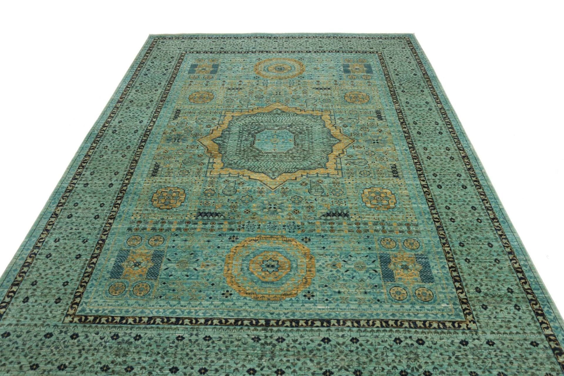 Mamluk Orientteppich 210 × 294 cm aus Wolle, handgeknüpft