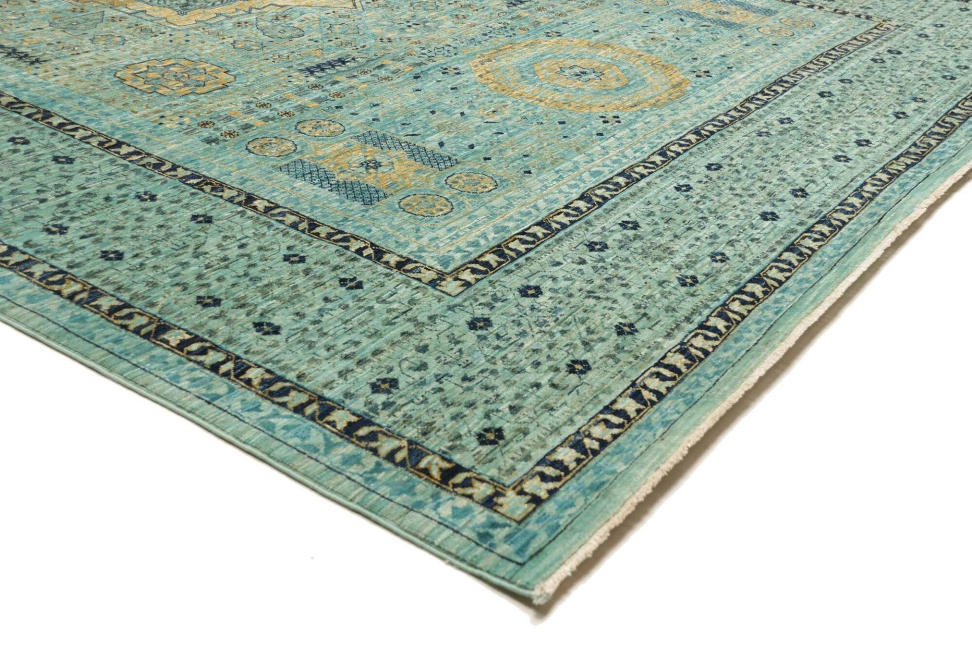 Mamluk Orientteppich 210 × 294 cm aus Wolle, handgeknüpft