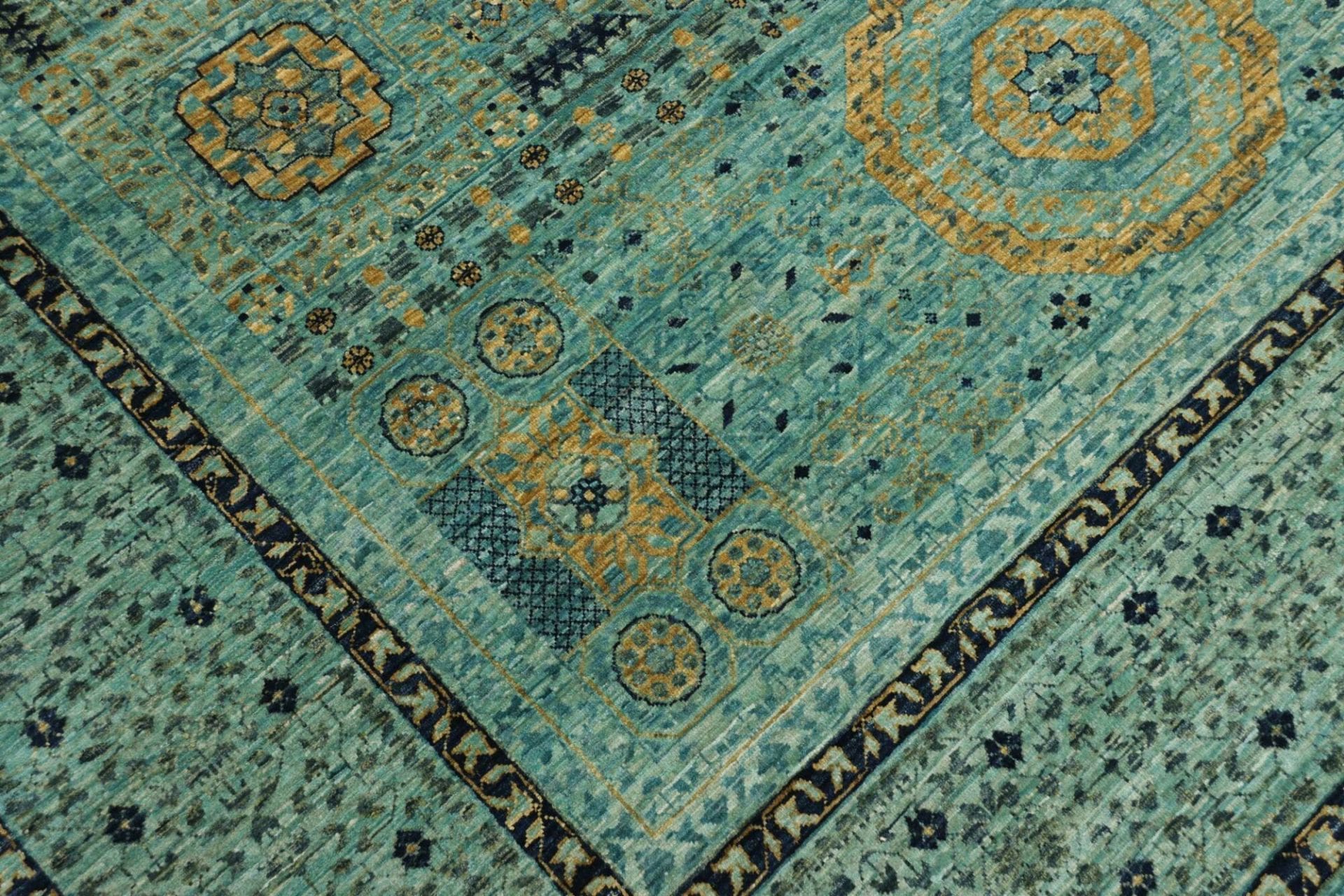 Mamluk Orientteppich 210 × 294 cm aus Wolle, handgeknüpft