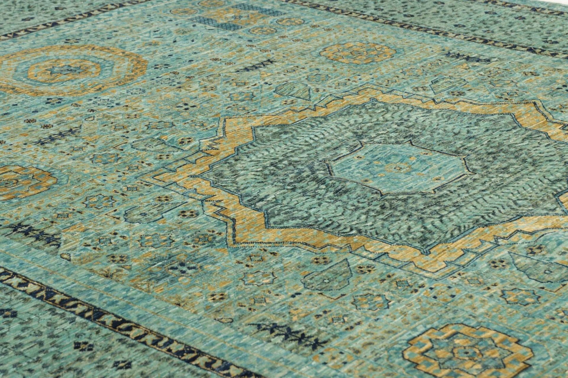 Mamluk Orientteppich 210 × 294 cm aus Wolle, handgeknüpft