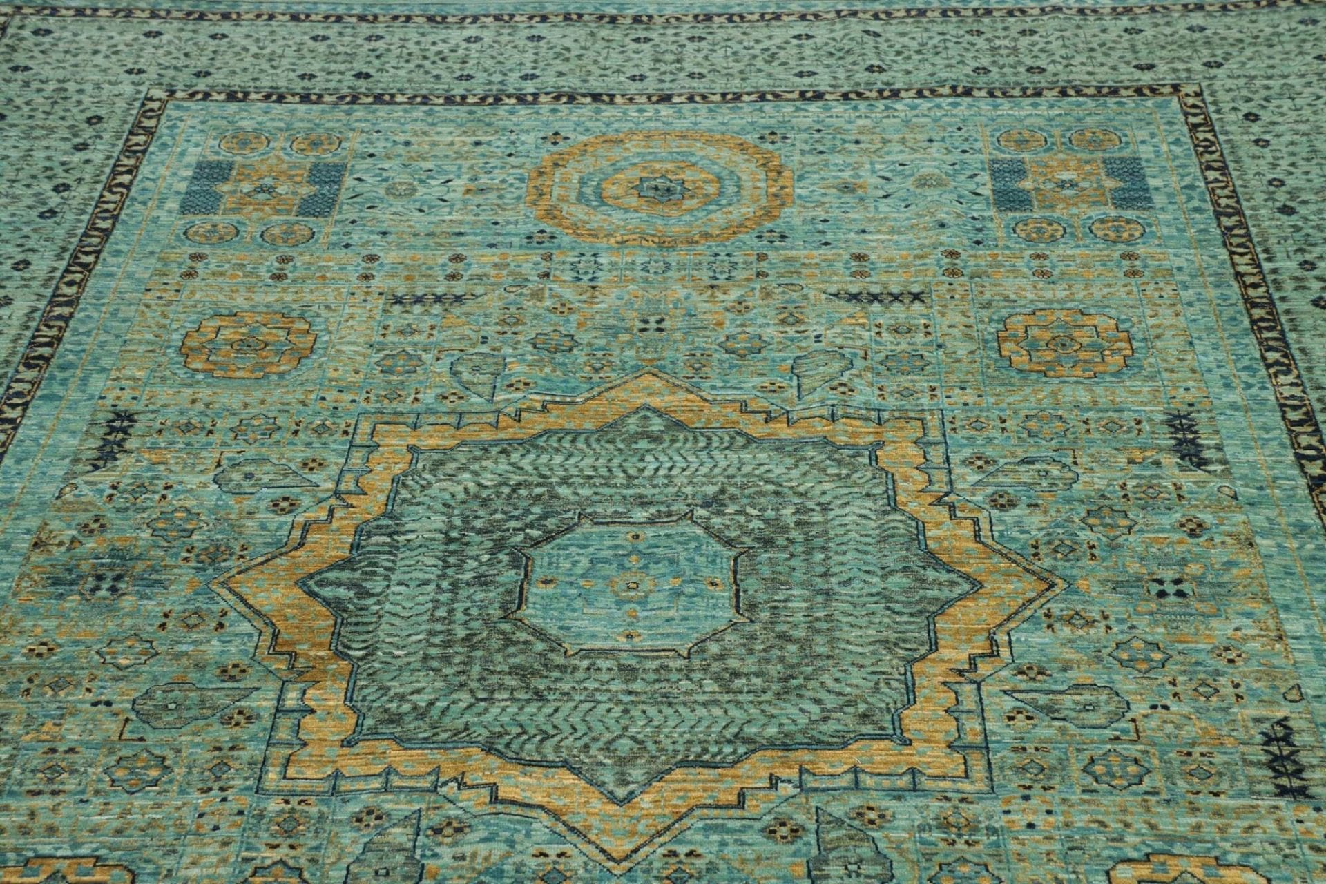 Mamluk Orientteppich 210 × 294 cm aus Wolle, handgeknüpft