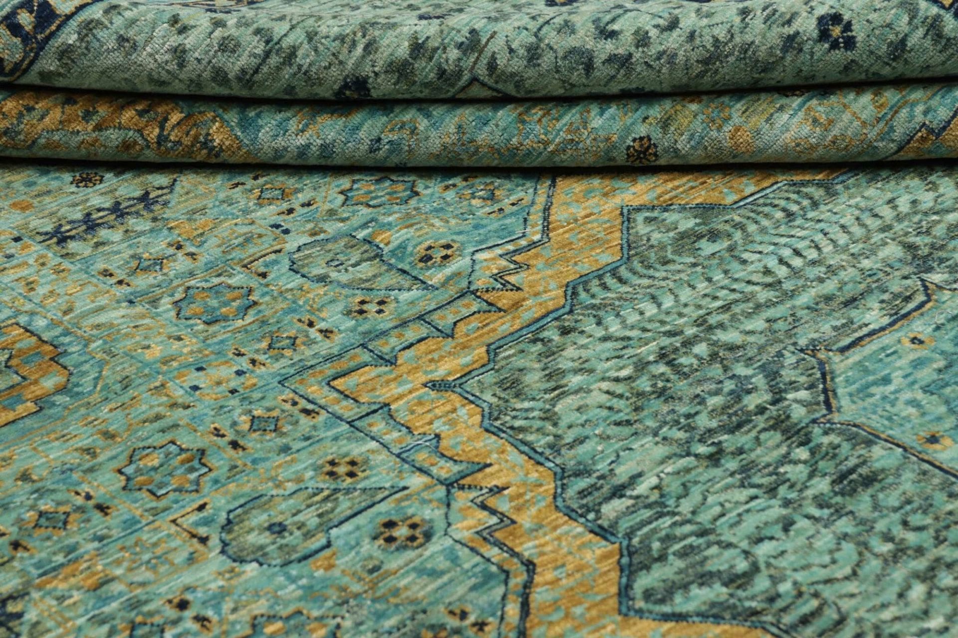 Mamluk Orientteppich 210 × 294 cm aus Wolle, handgeknüpft