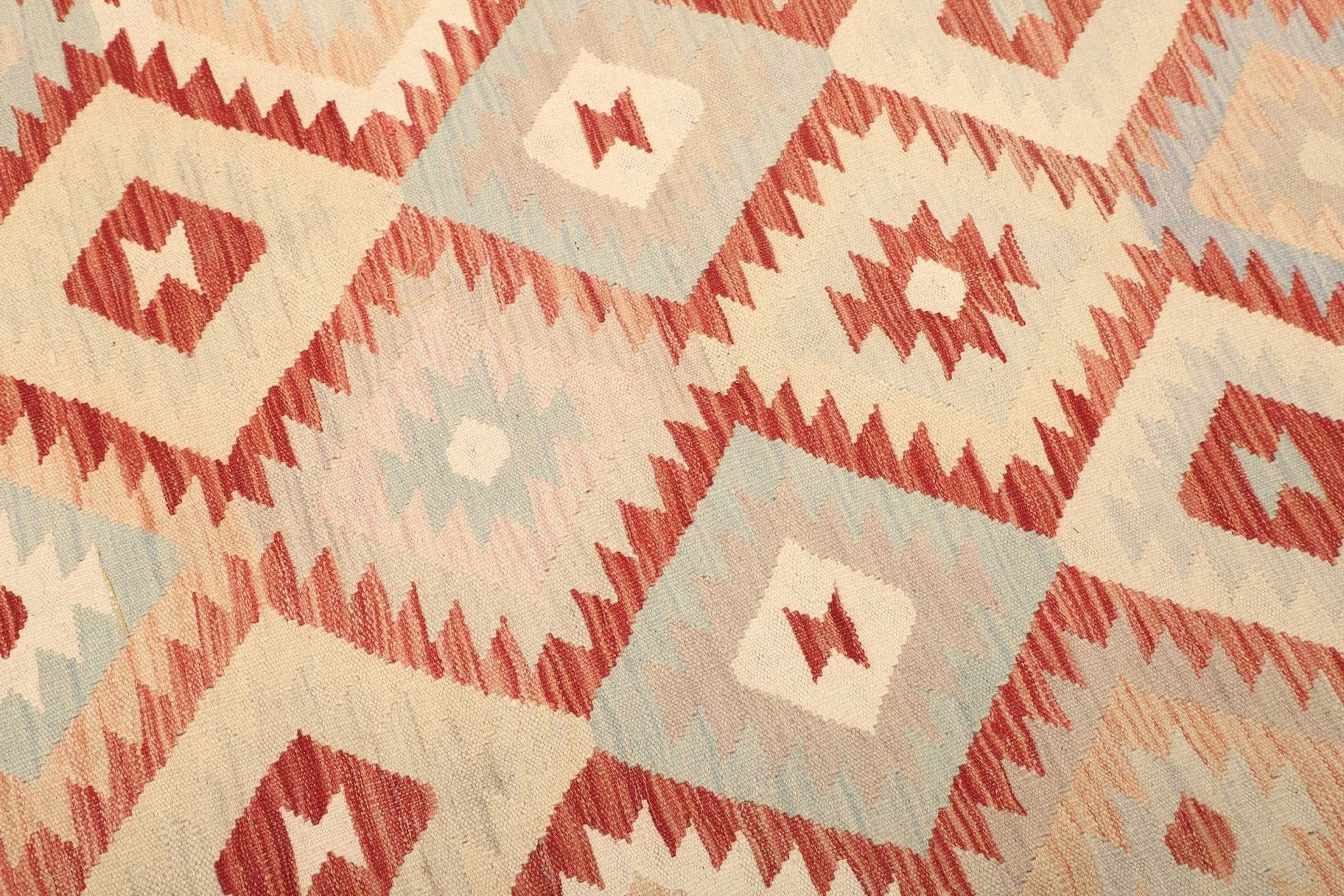 kelim-teppich-203-x-295cm-aus-schurwolle-handgewebt-rustikal-3 Handgewebter Kelim, 203 × 295 cm, Wolle