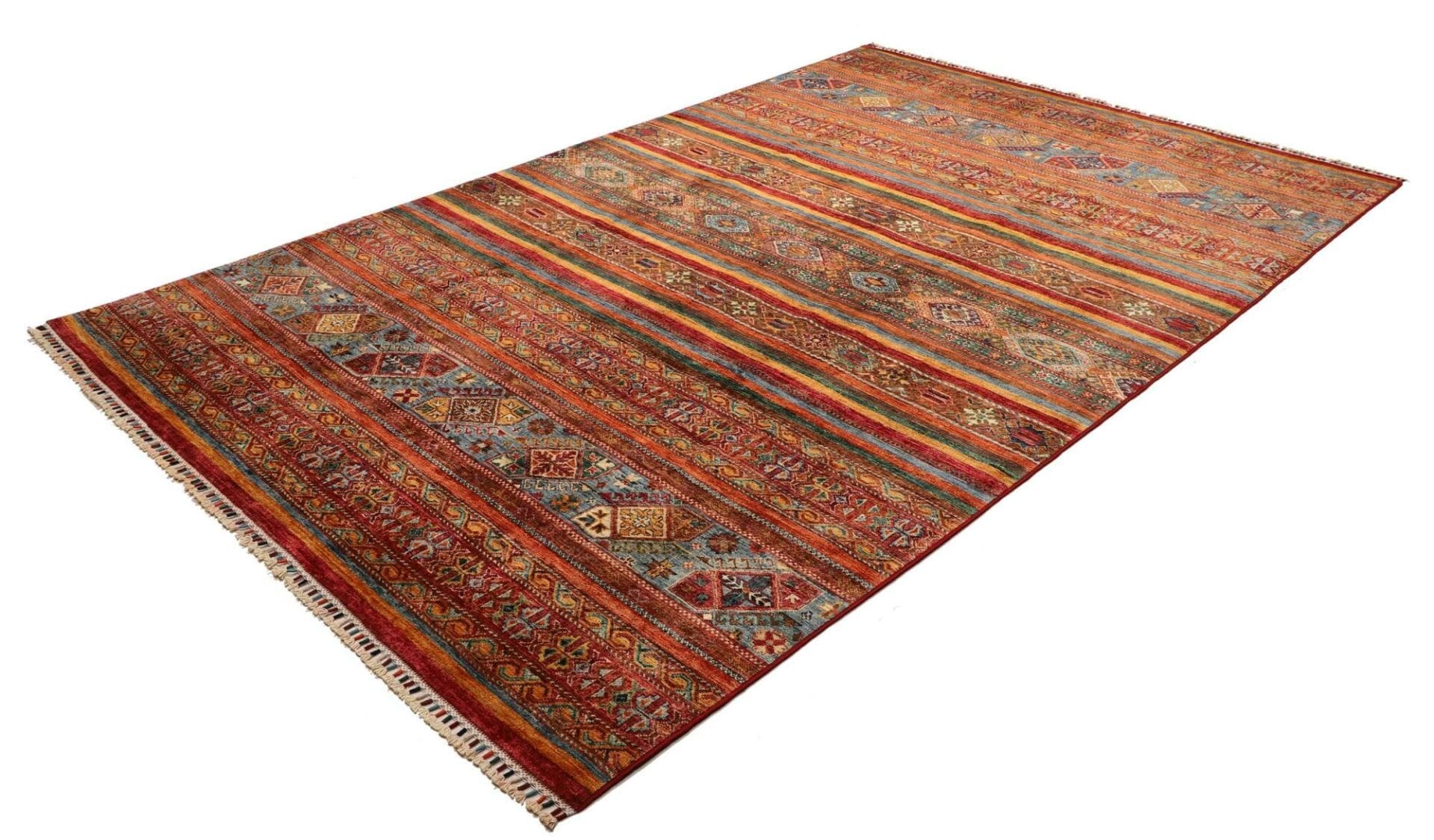 Handgeknüpfter Samarkand Orientteppich, 205 × 309 cm, Wolle