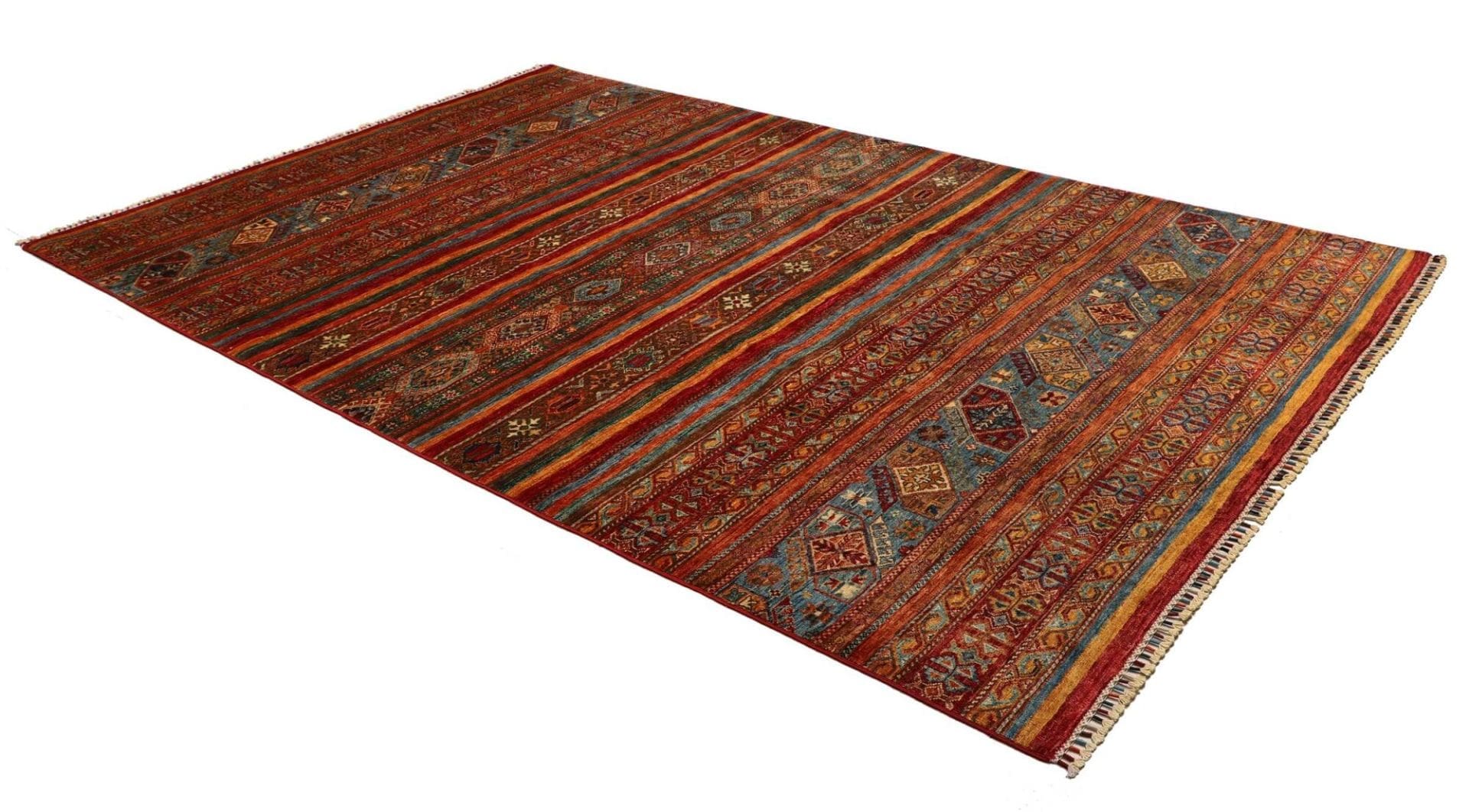 Handgeknüpfter Samarkand Orientteppich, 205 × 309 cm, Wolle