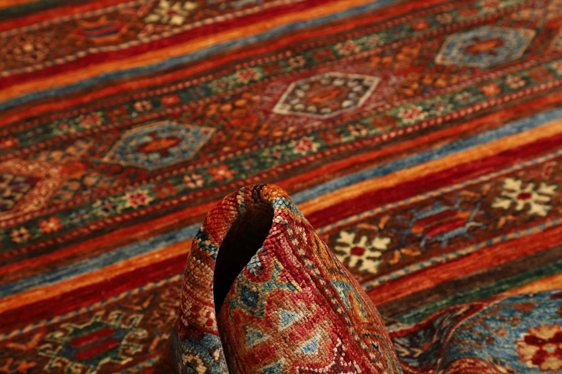 Handgeknüpfter Samarkand Orientteppich, 205 × 309 cm, Wolle