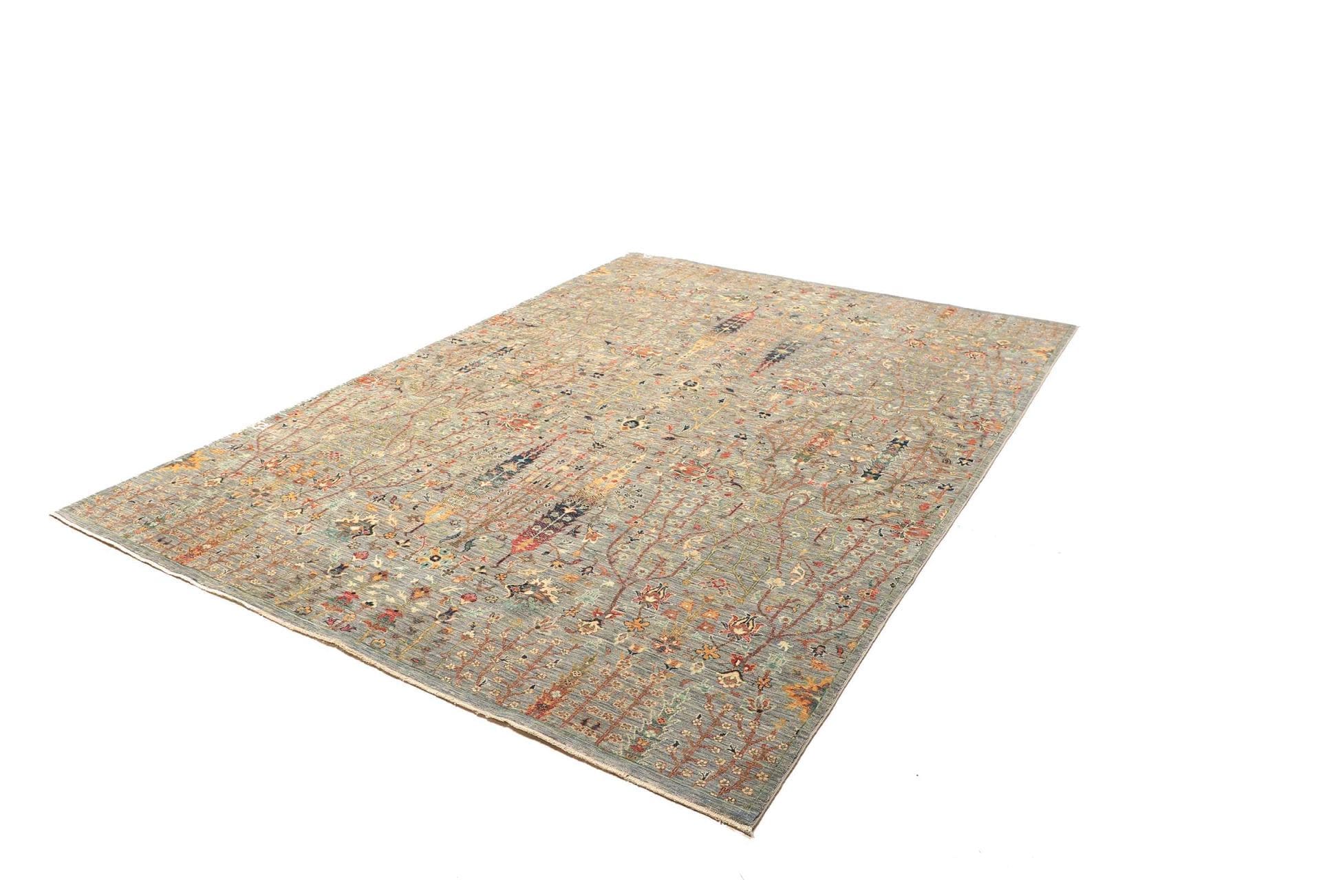 samarkand-orientteppich-209-x-292-cm-handgeknupft-schurwolle-1 Handgeknüpfter Samarkand Orientteppich 209 × 292 cm
