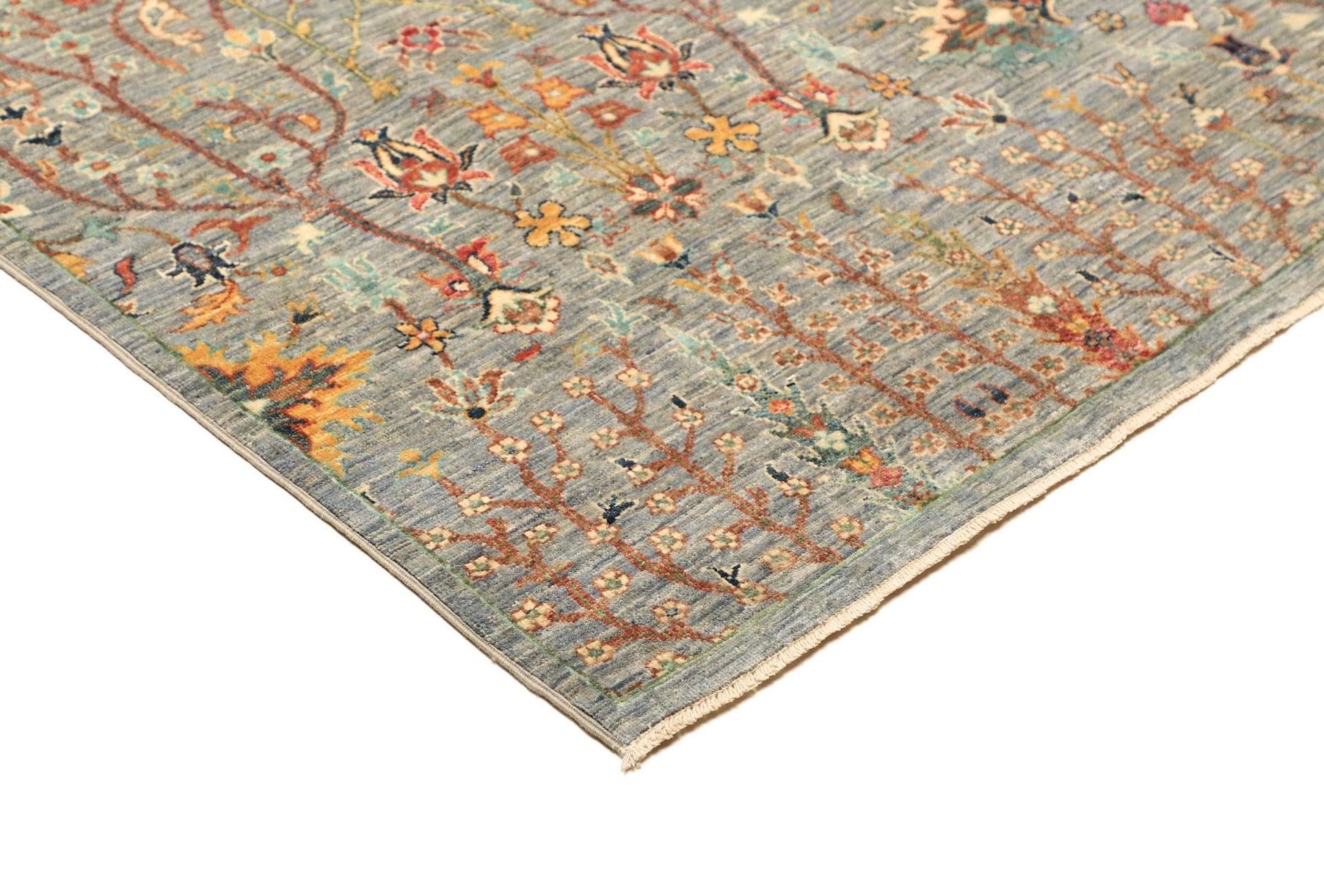 samarkand-orientteppich-209-x-292-cm-handgeknupft-schurwolle-4 Handgeknüpfter Samarkand Orientteppich 209 × 292 cm