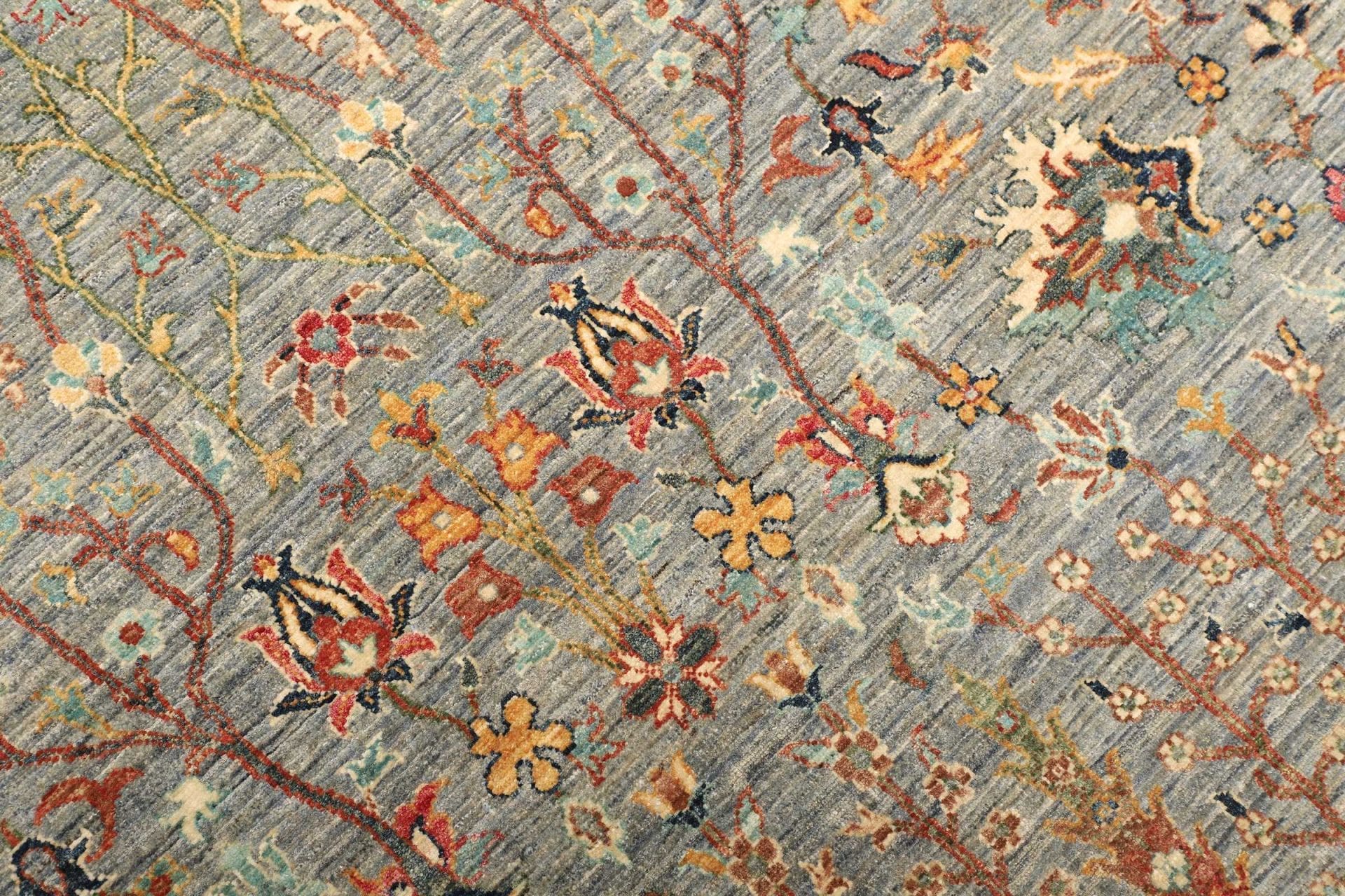 samarkand-orientteppich-209-x-292-cm-handgeknupft-schurwolle-5 Handgeknüpfter Samarkand Orientteppich 209 × 292 cm