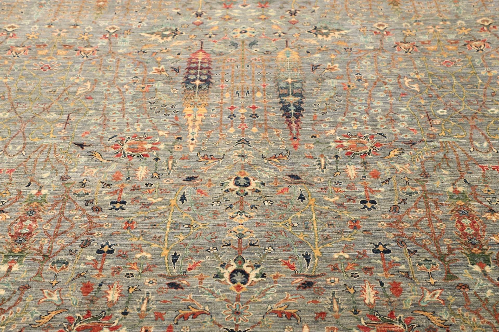 samarkand-orientteppich-209-x-292-cm-handgeknupft-schurwolle-7 Handgeknüpfter Samarkand Orientteppich 209 × 292 cm