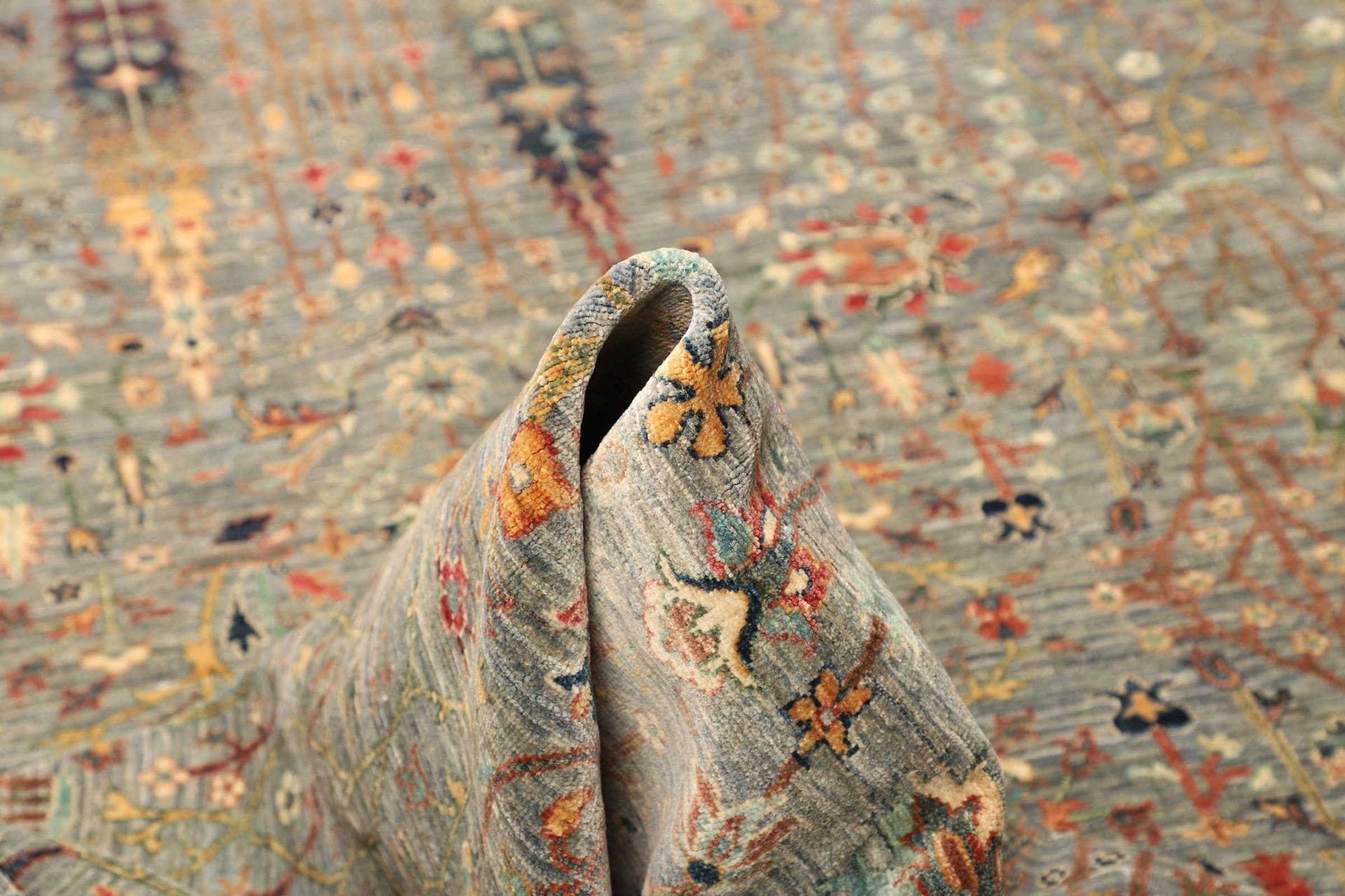 samarkand-orientteppich-209-x-292-cm-handgeknupft-schurwolle-8 Handgeknüpfter Samarkand Orientteppich 209 × 292 cm